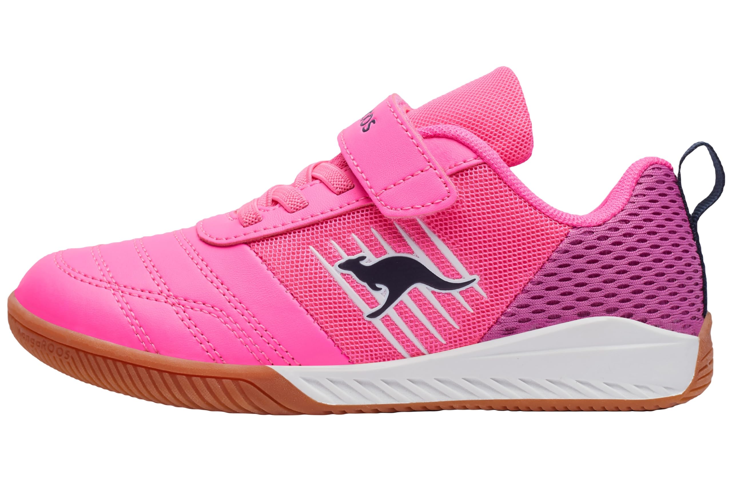 KangaROOS K5-super Court Ev, Sneaker Unisex Kinder, Neon Pink Fuchsia 6211, 35 EU