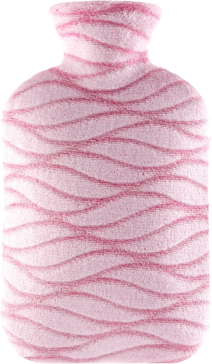 samply 2L Hot Water Bottle with Soft Cover Hot Water Bag for Cosy