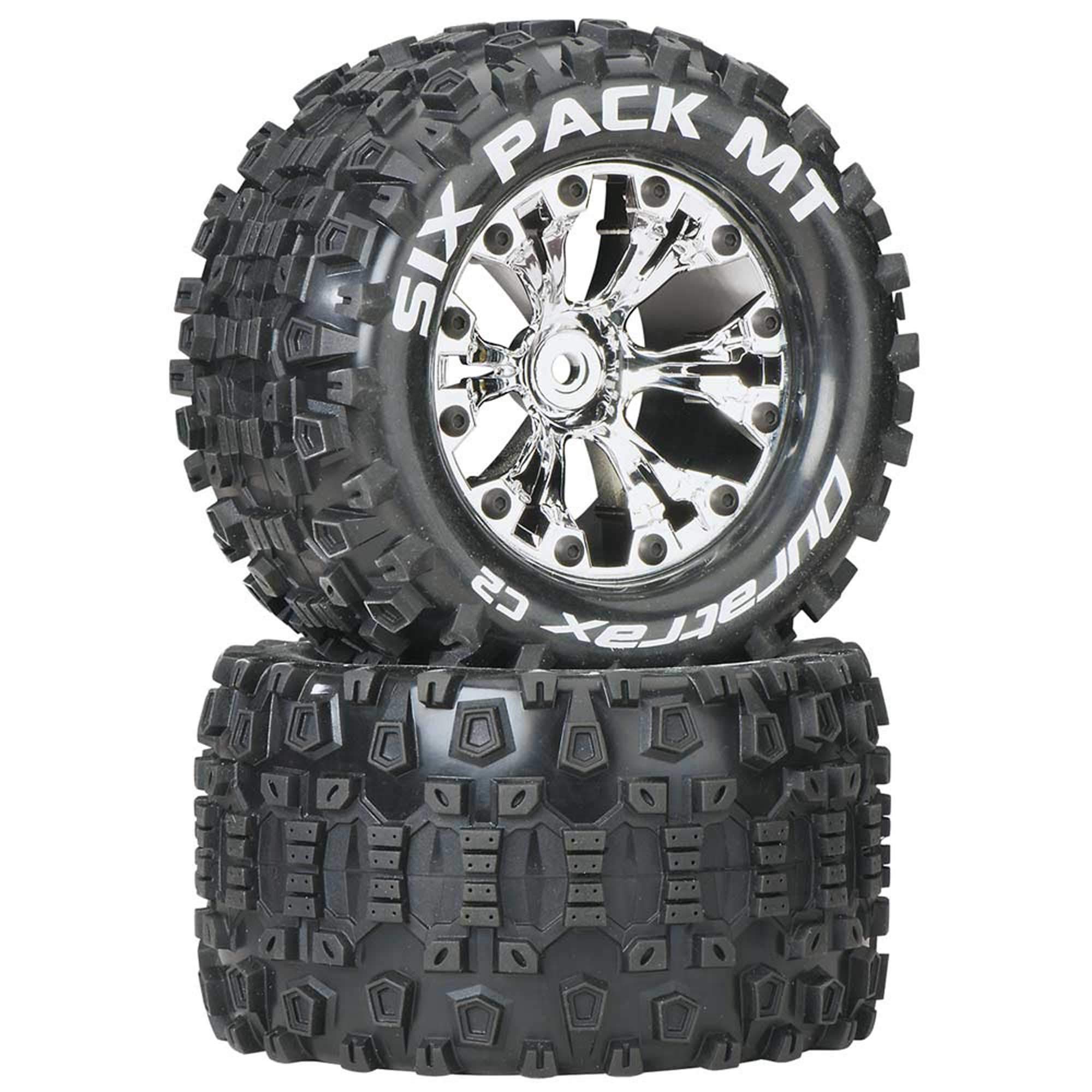 Duratrax Sidearm MT 2.8 Truck 2WD Mounted Rear C2 Wheels (2-Piece), Black — view 11