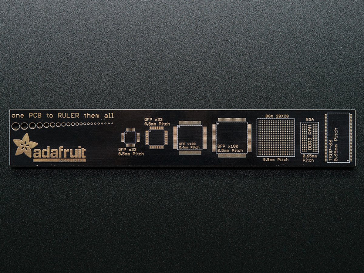 Adafruit PCB Ruler v2-6 [ADA1554] WCMCU Ruller 15cm Core Electronics