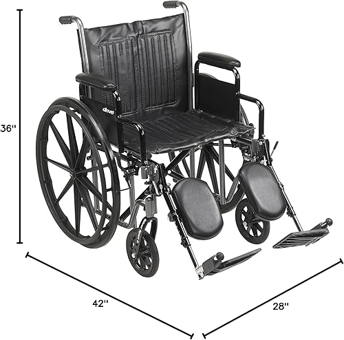 Miniatura 2 de Silla de ruedas Silver Sport de Drive Medical con varios brazos de apoyo y opciones de armado frontal, color negro, SSP220DDA-ELR, brazos