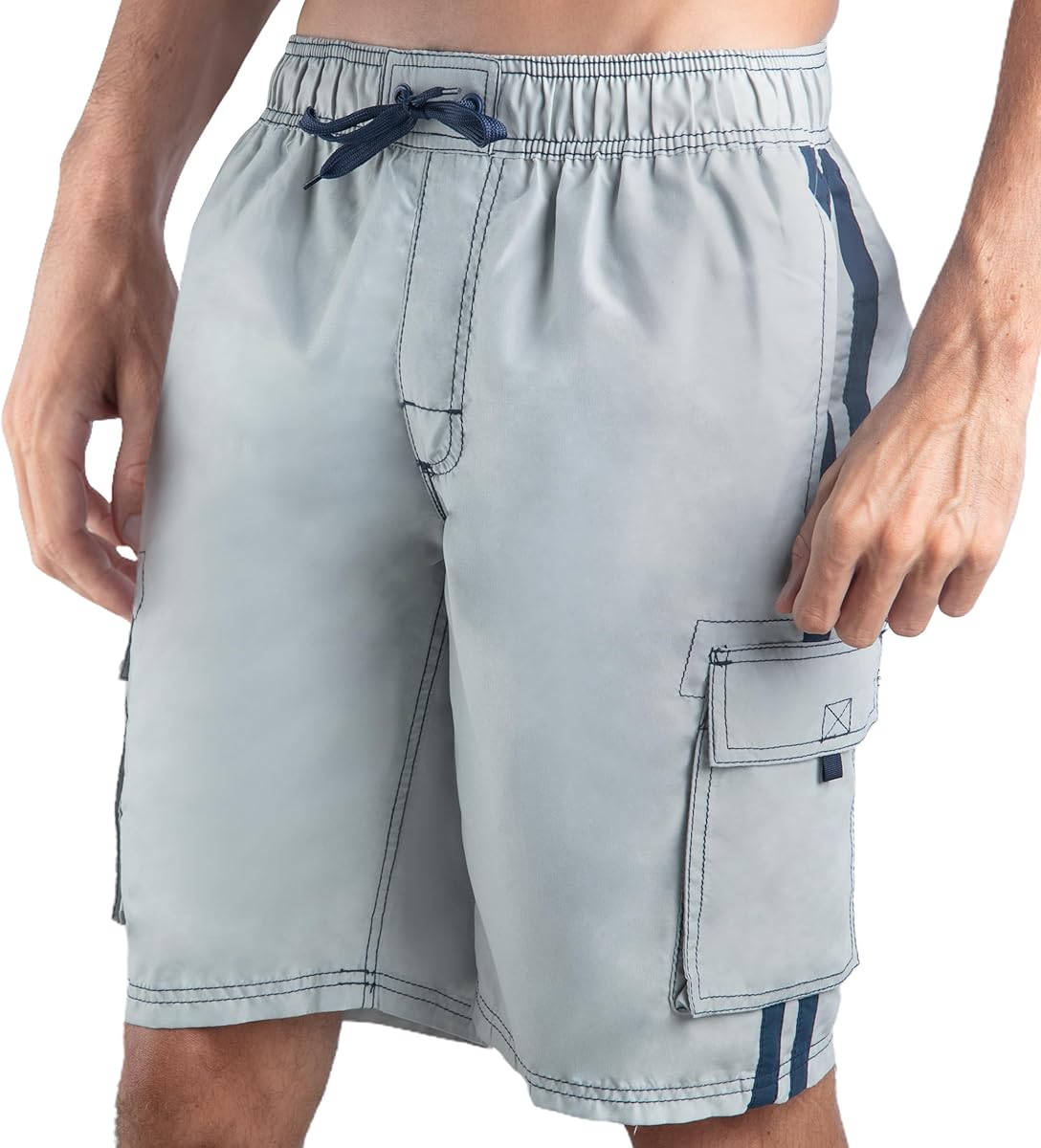 Kanu Surf Mens Barracuda Swim Trunks (Regular & Extended Sizes)