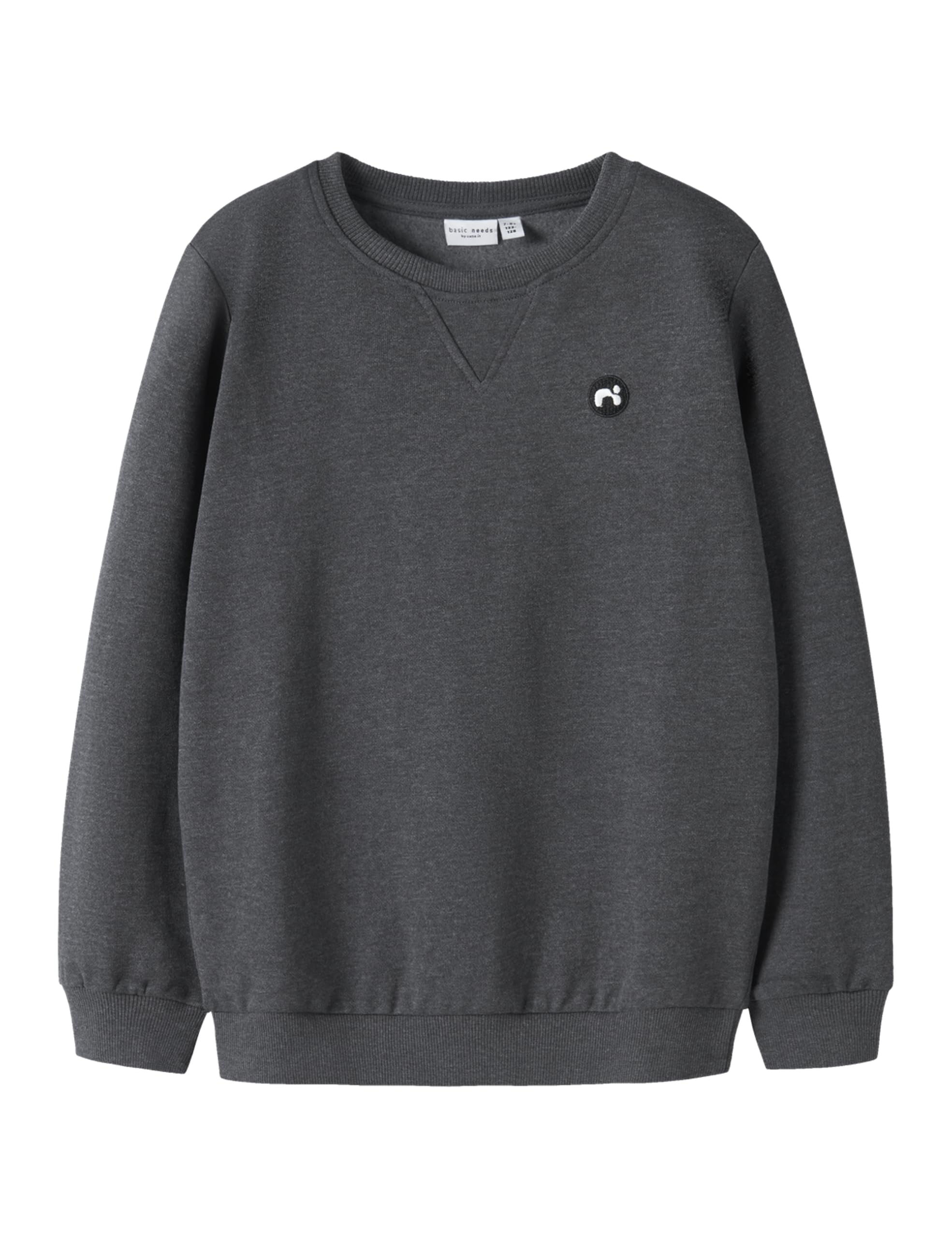 Name IT Jungen Nkmvimo Ls Sweat Bru Noos, Dark Grey Melange, 116 EU