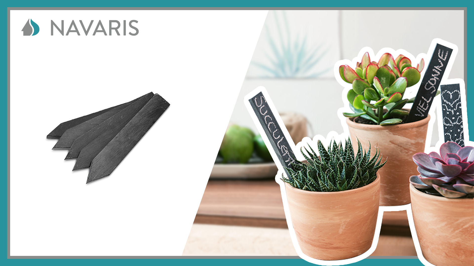 Amazon.com: Navaris Slate Plant Labels (10 Pieces) - Set of 10
