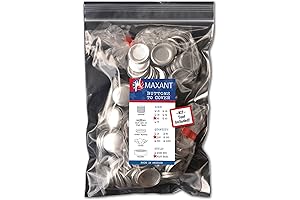 100 Flat Back Self Cover Buttons For DIY Badge Making And Craft Projects