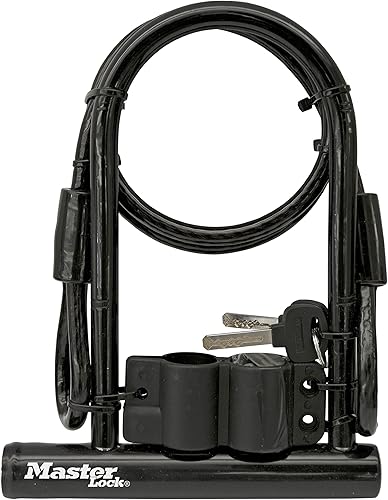 Miniatura 4 de Master Lock Cerradura en U de 7.25" con cable de extremo en bucle