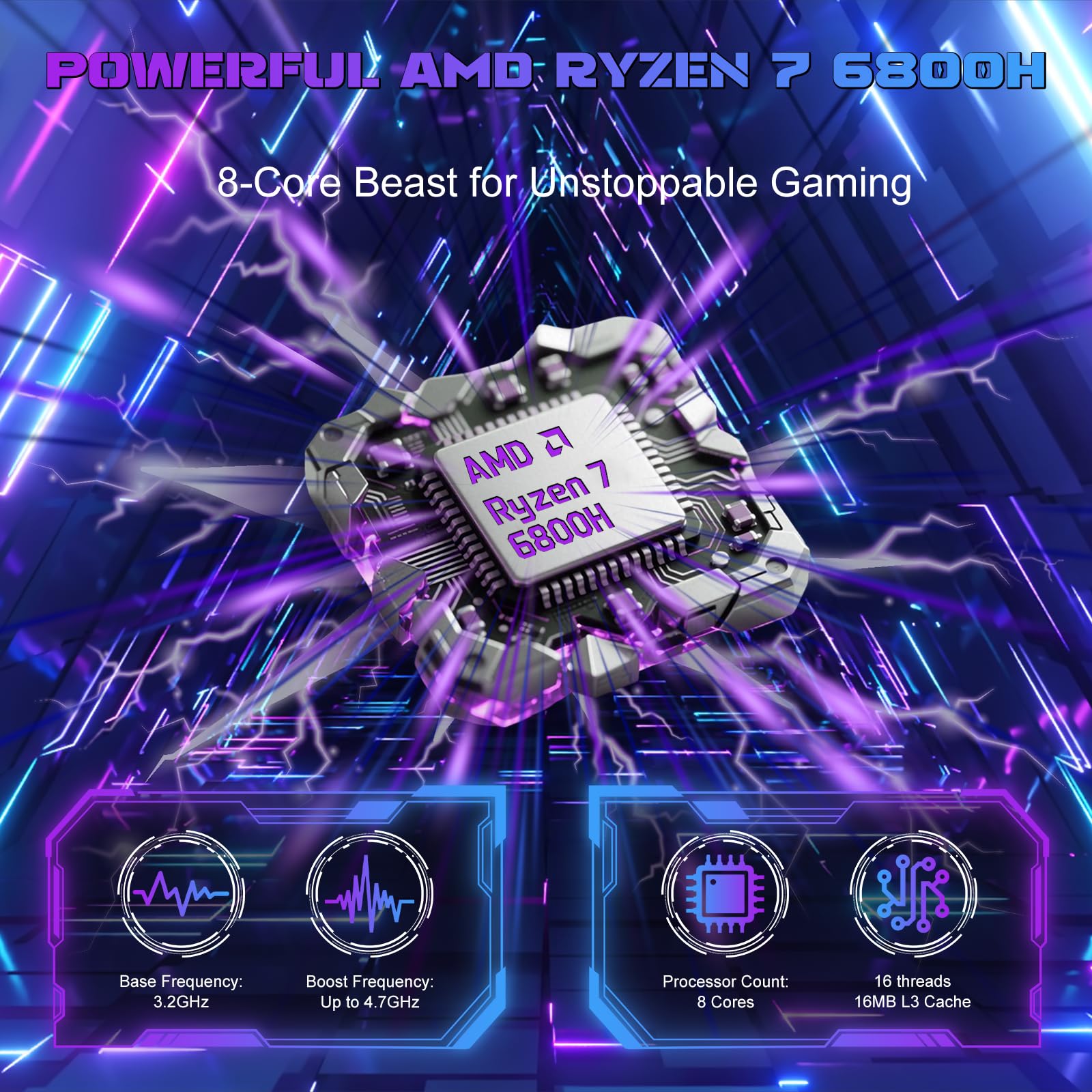 Amazon.co.jp: 2025 16インチ 2.5K IPS ゲーミングノートパソコン AMD