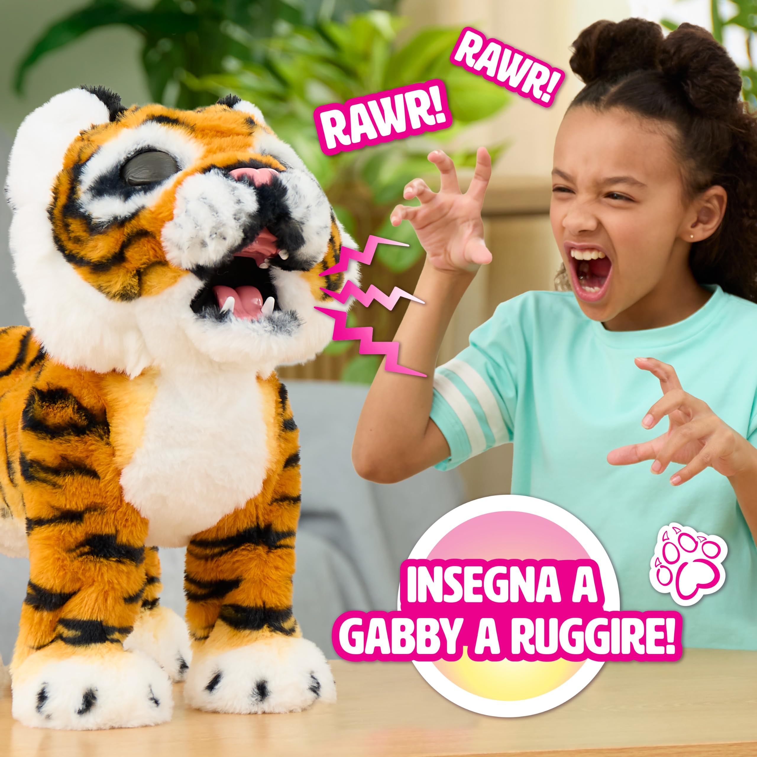 furReal Gabby the Grow & Roar Tiger peluche interattivo
