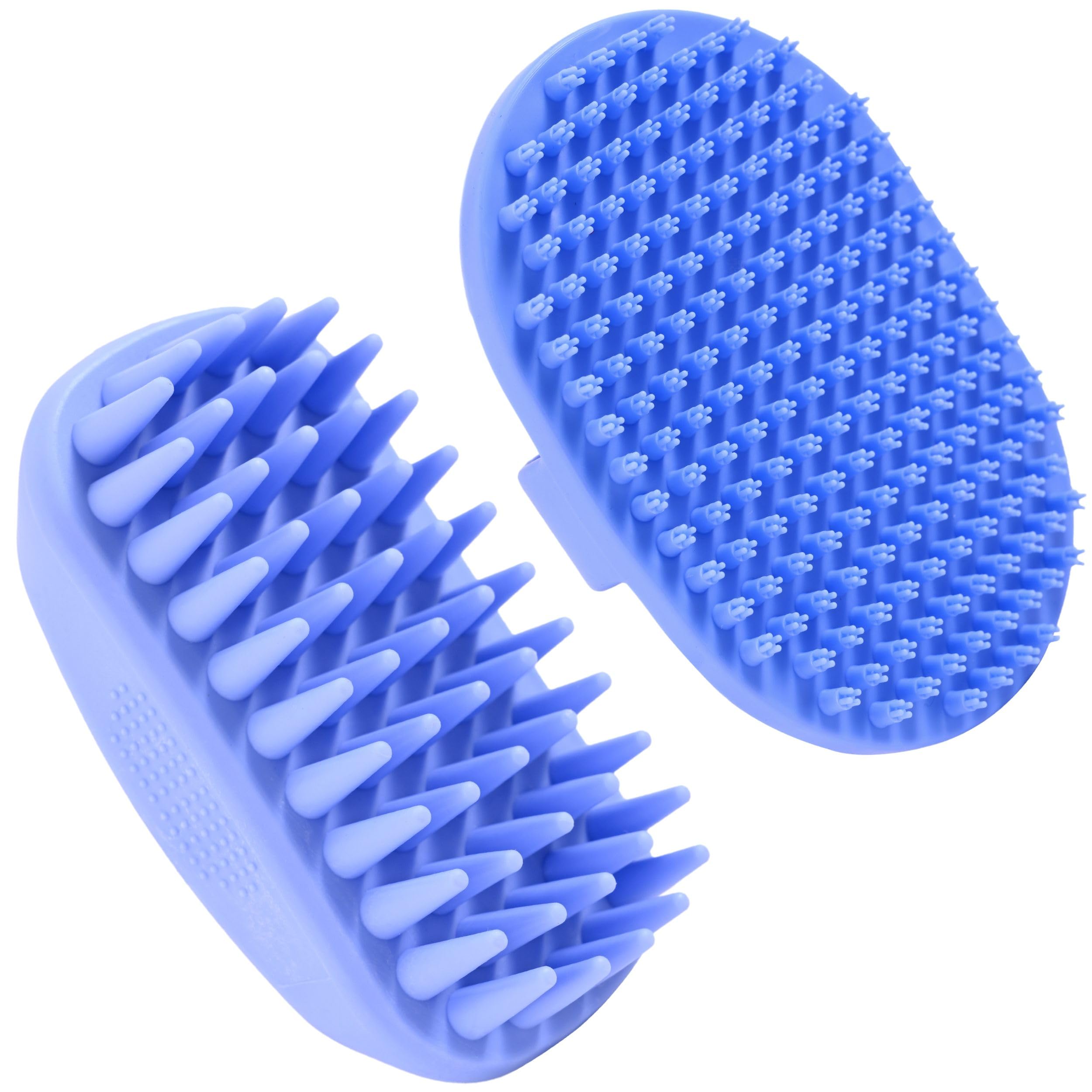 Dog Grooming Bath Brush, Pet Rubber Brush For Shower Scrubbing & Soothing Massage, Ideal for Long & Short Haired Dogs and Cats, Essential Puppy
