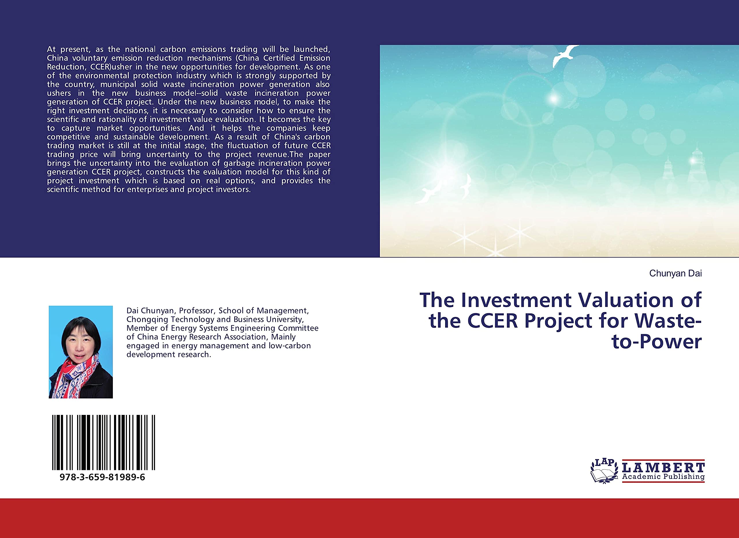 The Investment Valuation of the CCER Project for Waste-to-Power