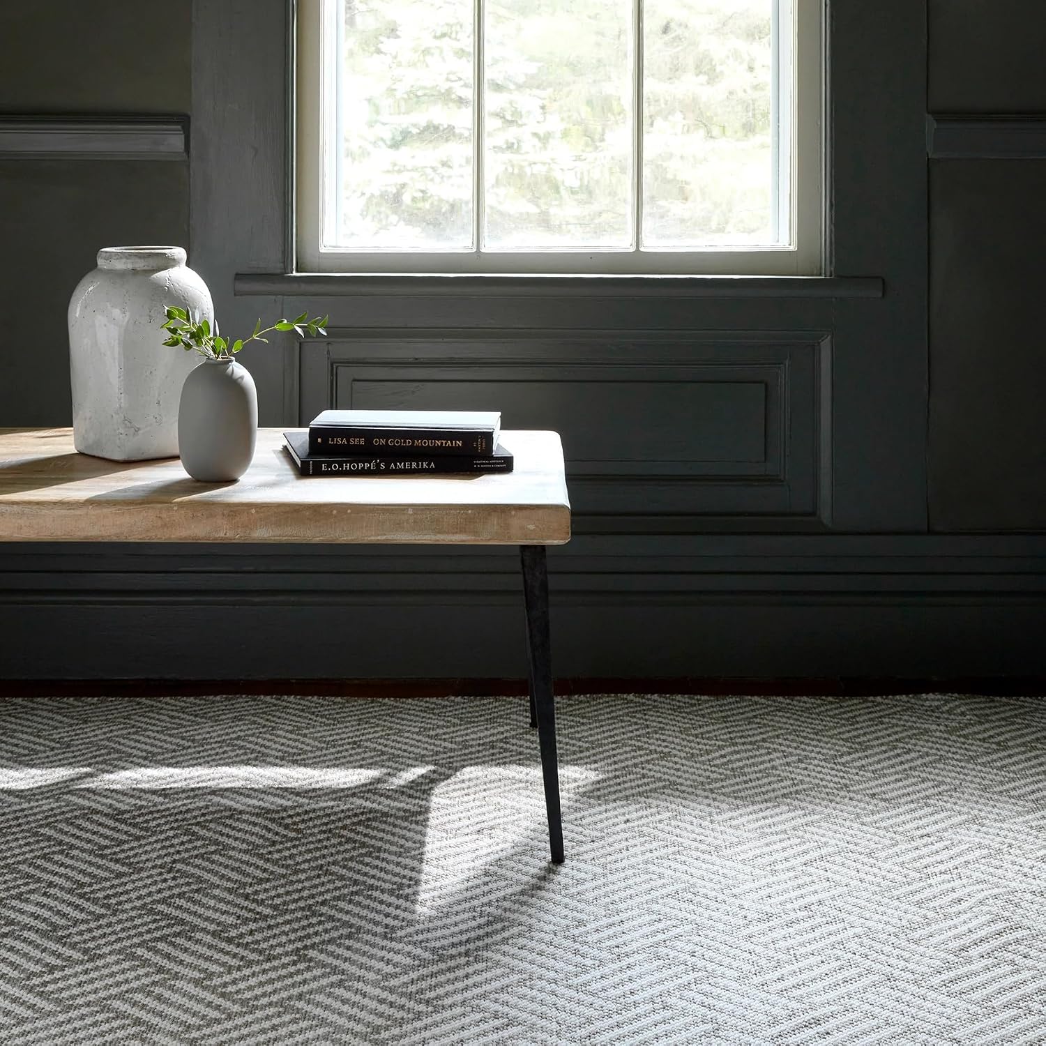 Dash & Albert Crisscross Platinum Handwoven Indoor/Outdoor Rug, 3 X 5 Feet, Grey Geometric Pattern - Premium Luxury Hotel Quality Soft Breathable Hypoallergenic Machine Washable Easy Care All