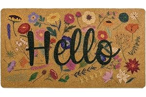 Spring Non-Slip Flowery Door Mat for Farmhouse Porch Decoration