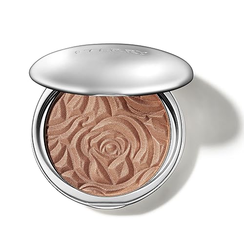 By Terry Brightening CC Powder Maquillaje resaltador y bronceador Tecnología de brillo óptico que añade brillo y neutraliza el enrojecimiento 10