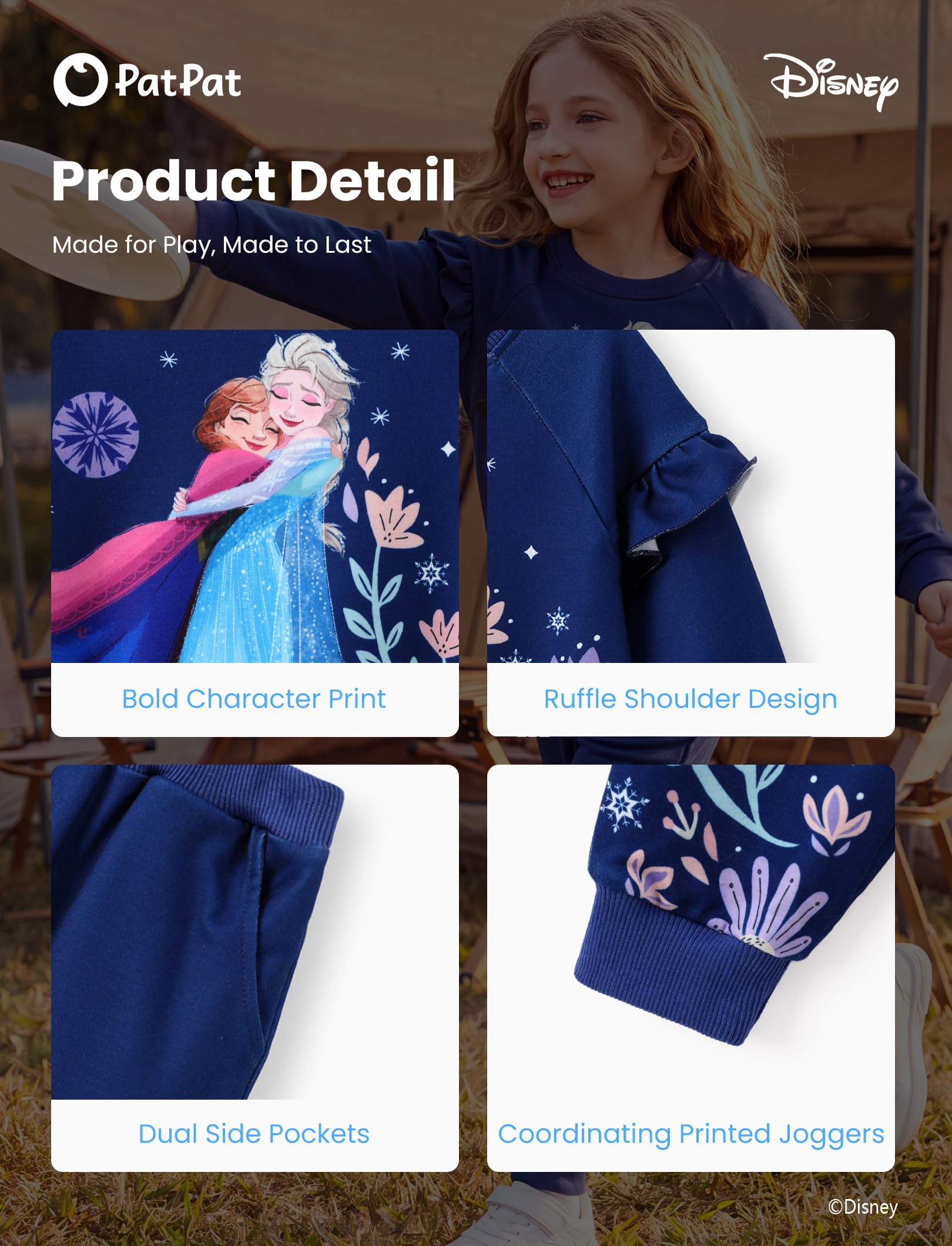 Disney Kids Clothes Girls Conjunto de pantalón para niñas Niñas