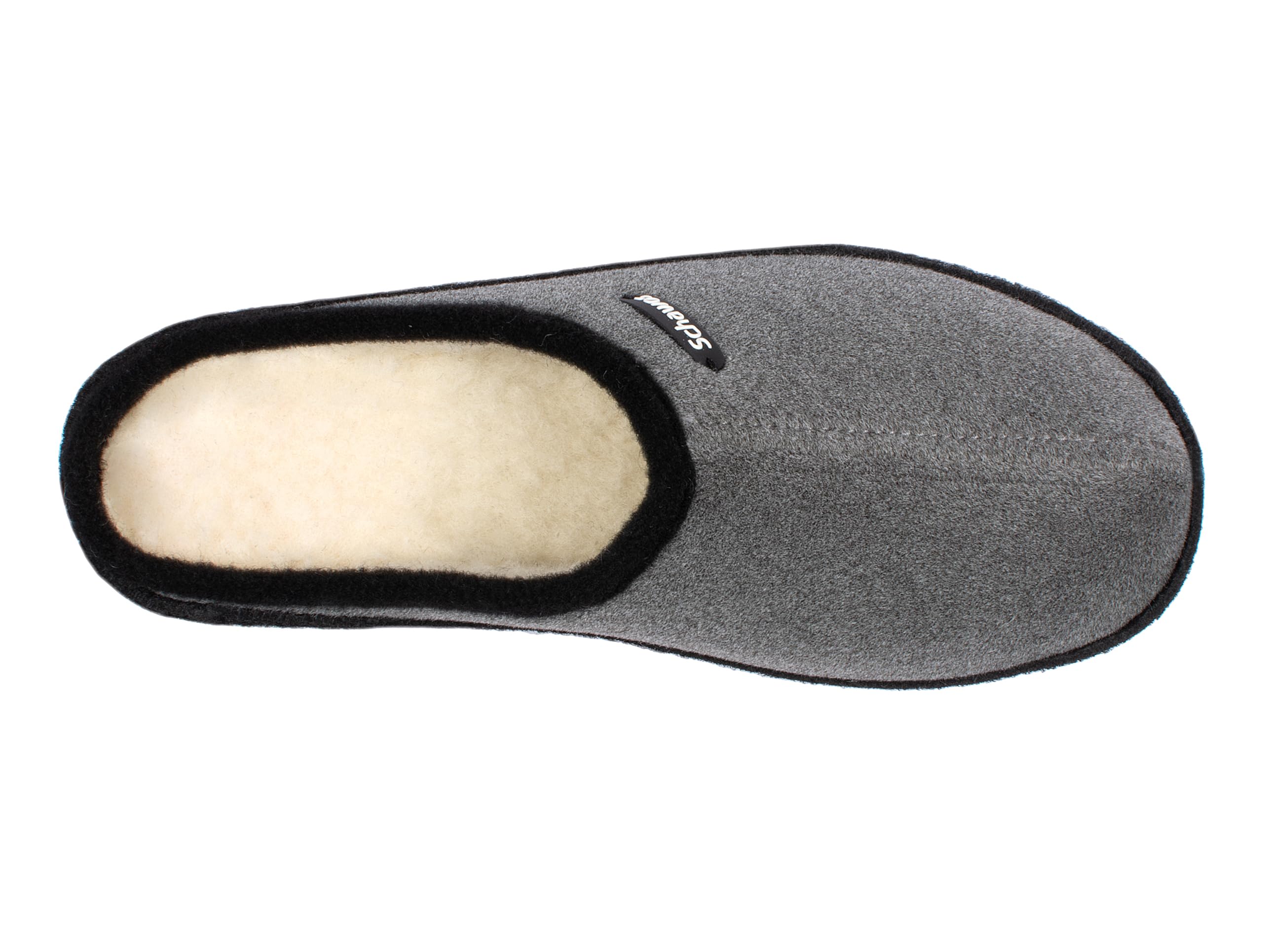 Schawos Zapatillas de estar por casa de fieltro para mujer, de calidad, fabricadas en Alemania, con plantilla anatómica y amortiguación activa del talón