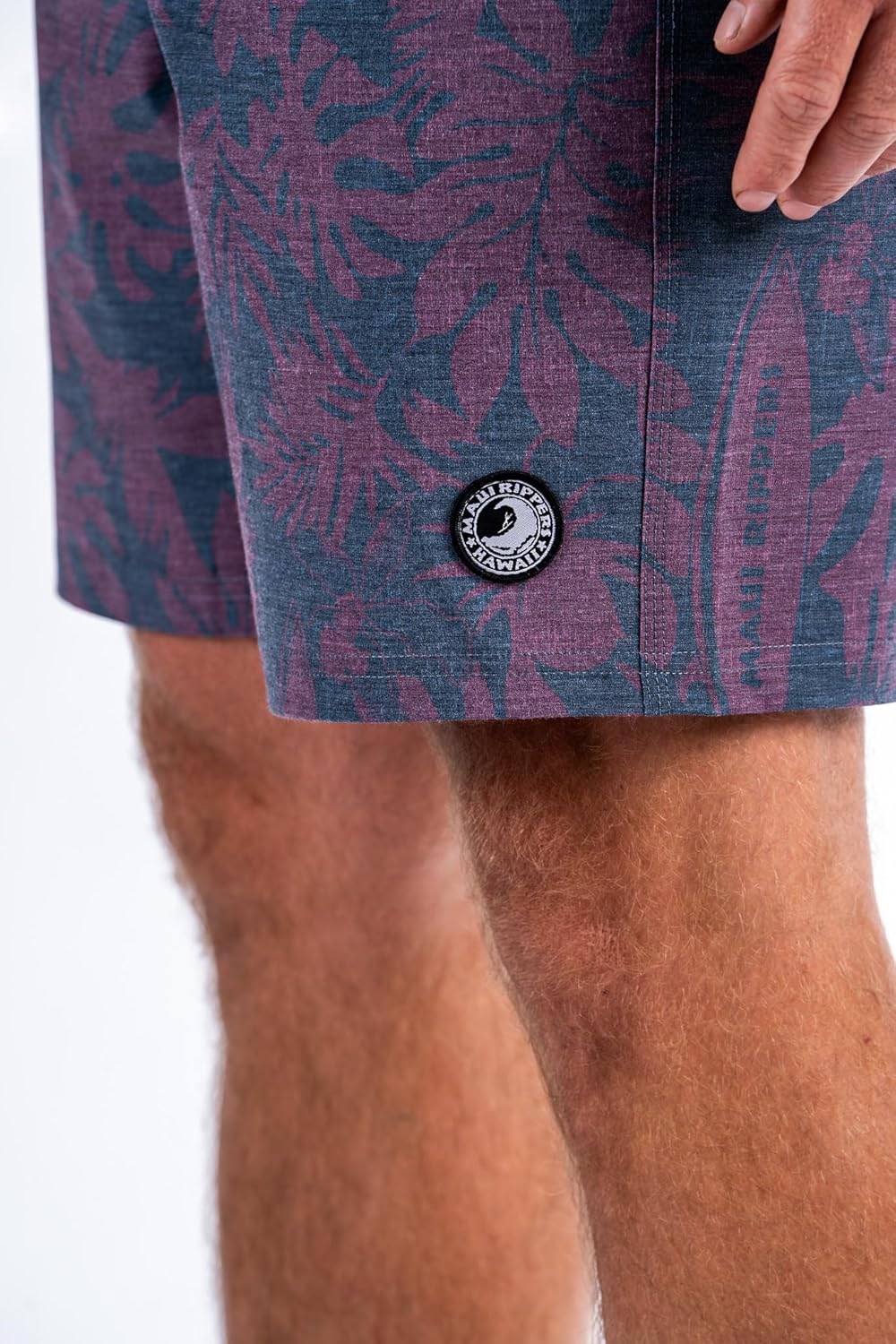 Maui Rippers Men's 18"-19" 4-Way Stretch Boardshorts Swim Trunks
