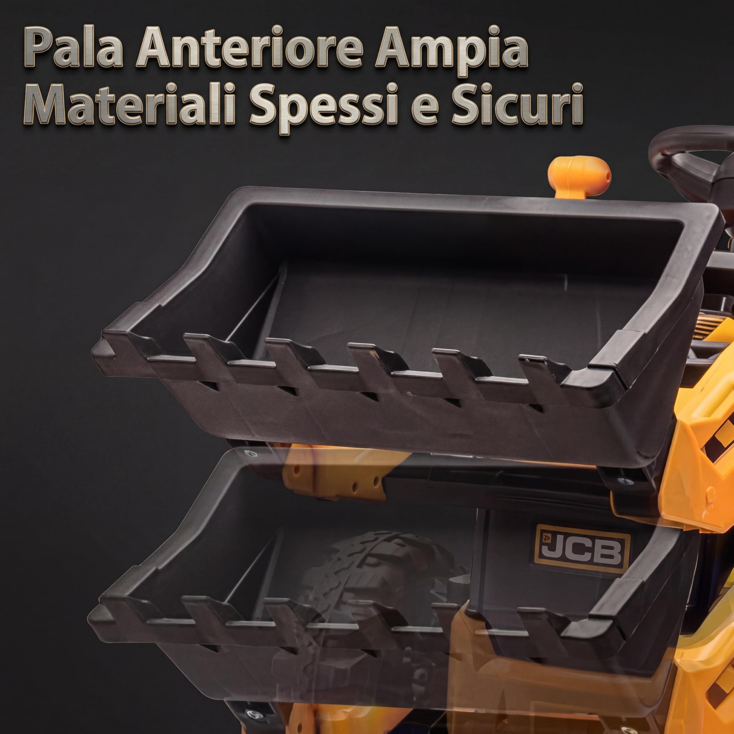 Garvee Trattore Elettrico 4 in 1 Per Bambini 12V Con Telecomando, Escavatore e Bulldozer Trasformabile, Tenda Rimovibile, Caricatore Frontale, Clacson, Pneumatici EVA, Giallo