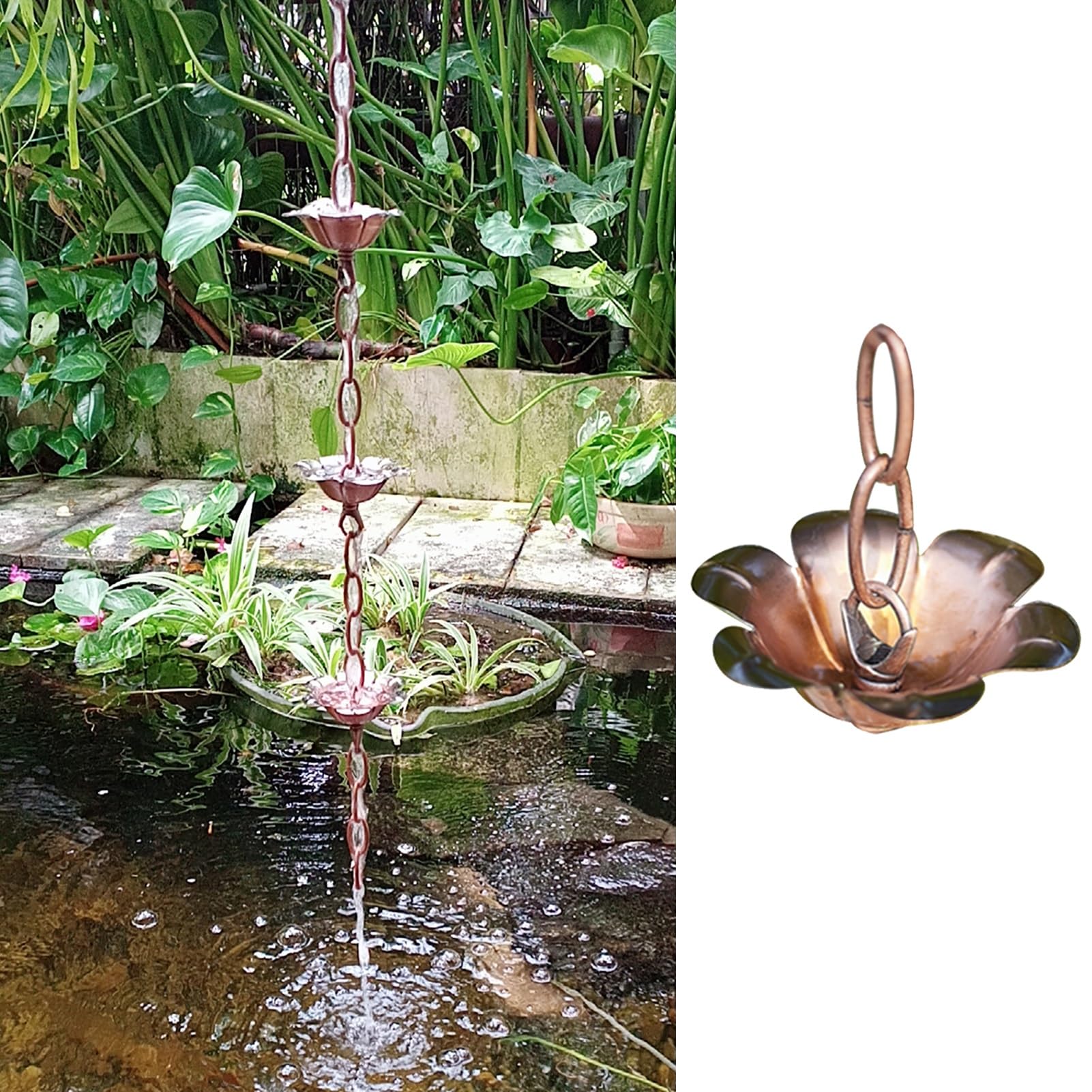 WOTZOV Metal Rain Gutter Diverter Hanging Design For Efficient Rainwater Diversion Ideal For Outdoor Drainage Solutions，Style B 3.5M (11.5Ft)