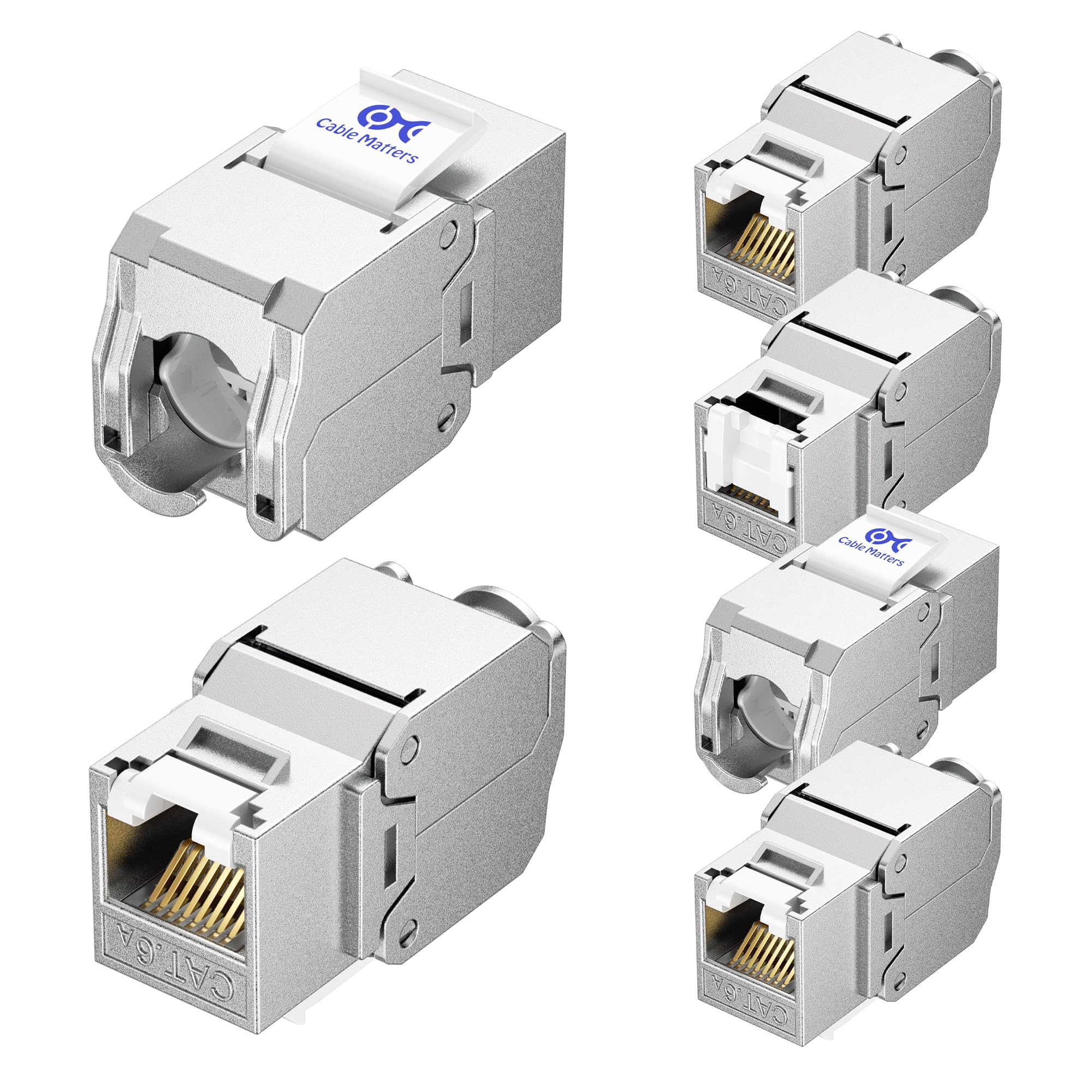 CONNETTORE KEYSTONE RJ45 Cat.6 completamente schermato con attacco, LogiLink [NK4011] EUR 5,52