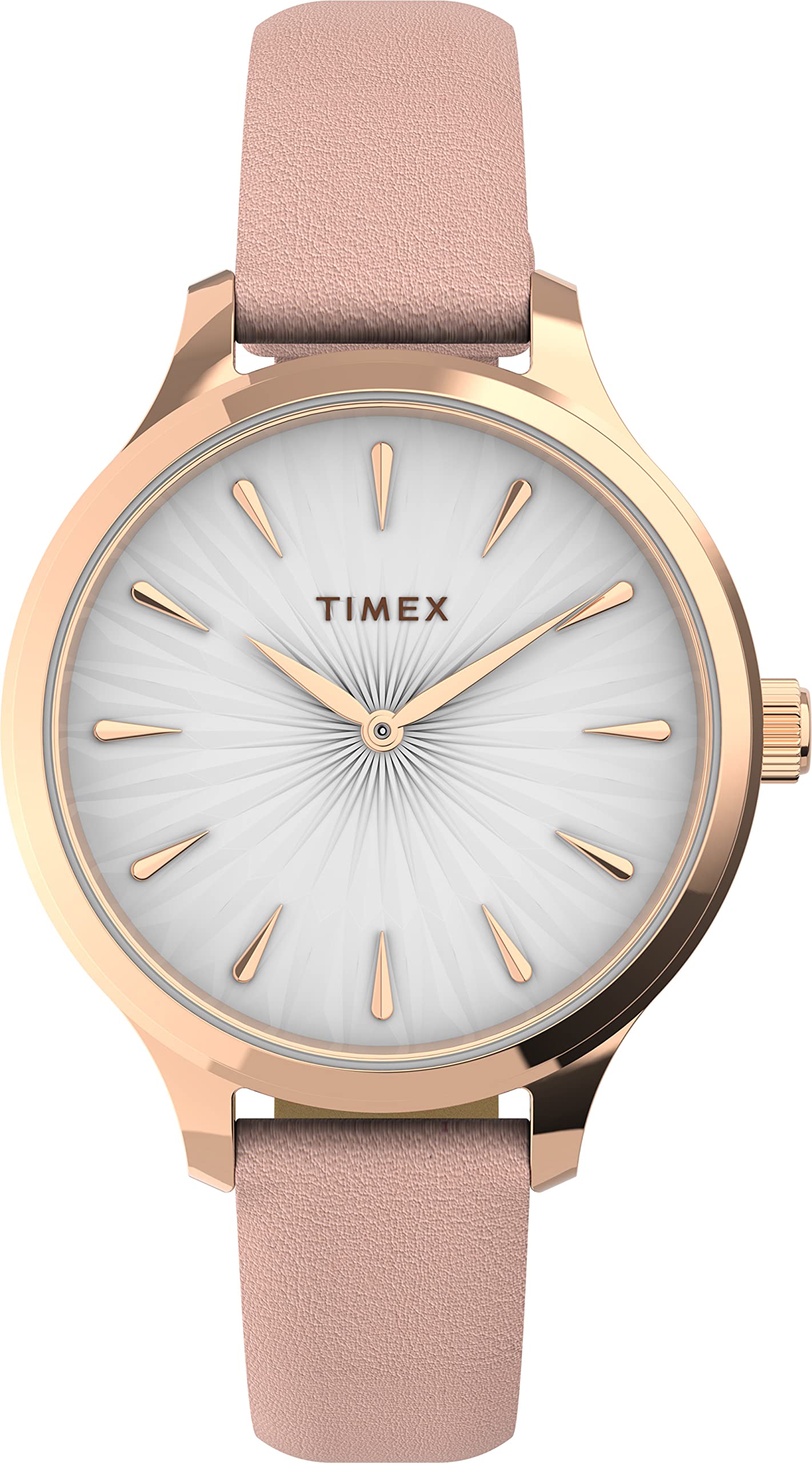 TIMEX Women Leather Analog White Dial Watch-Tw2V06700, Band Color-Pink (B0BW75RJFT) Amazon Price History, Amazon Price Tracker