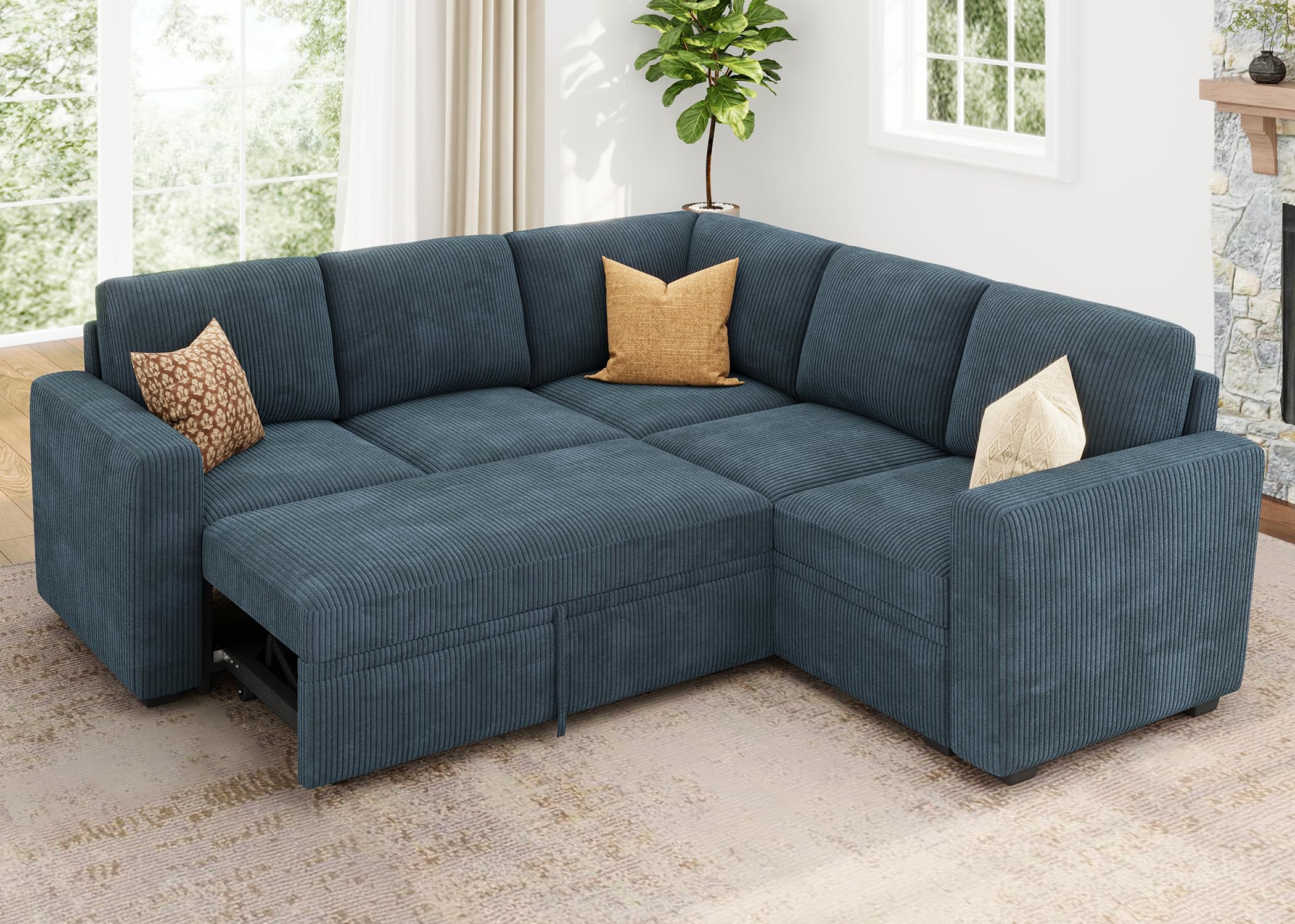 HONBAY Modular Sectional Sleeper Couch