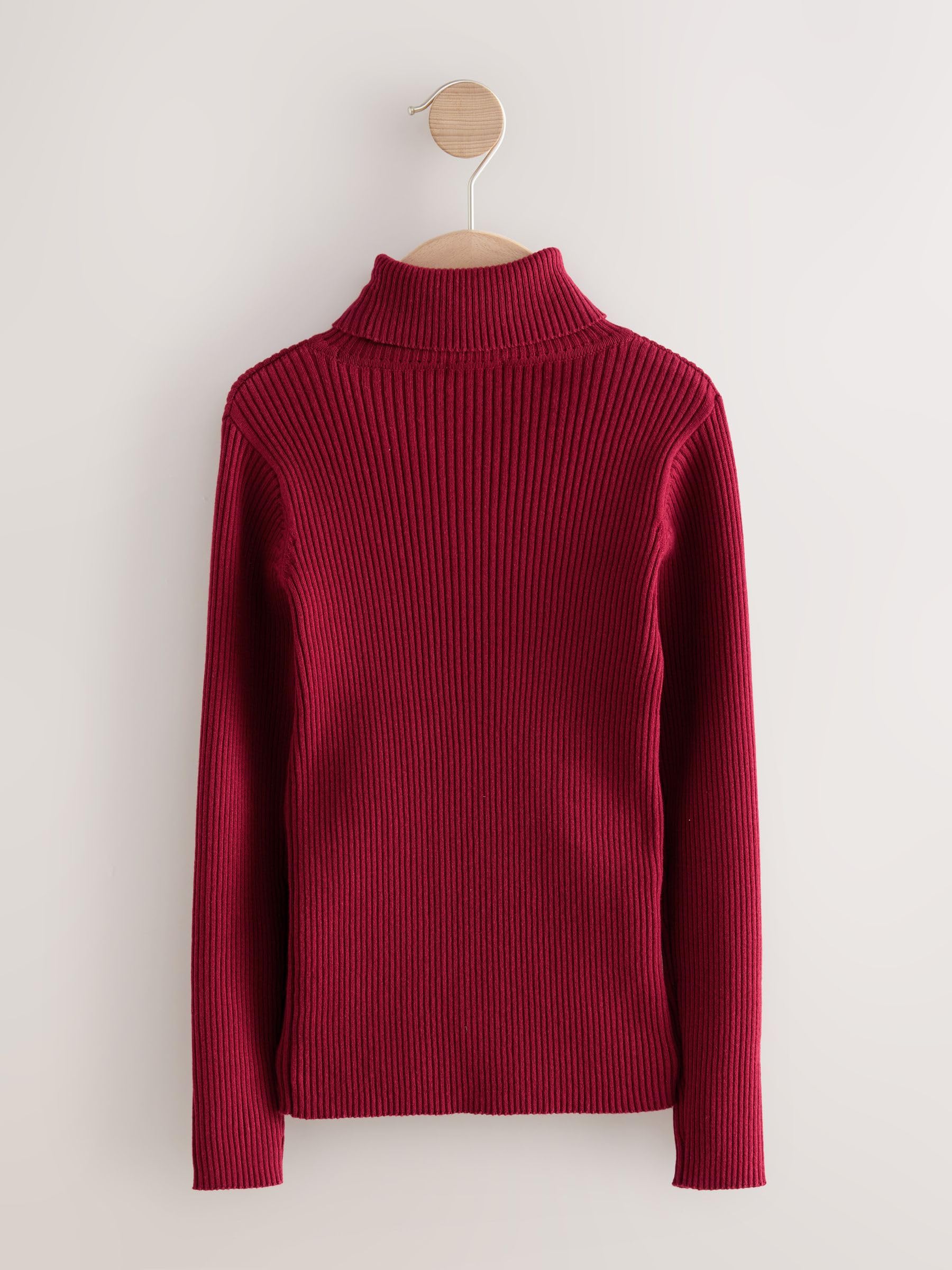 NEXT Mädchen Strickpullover mit Rollkragen