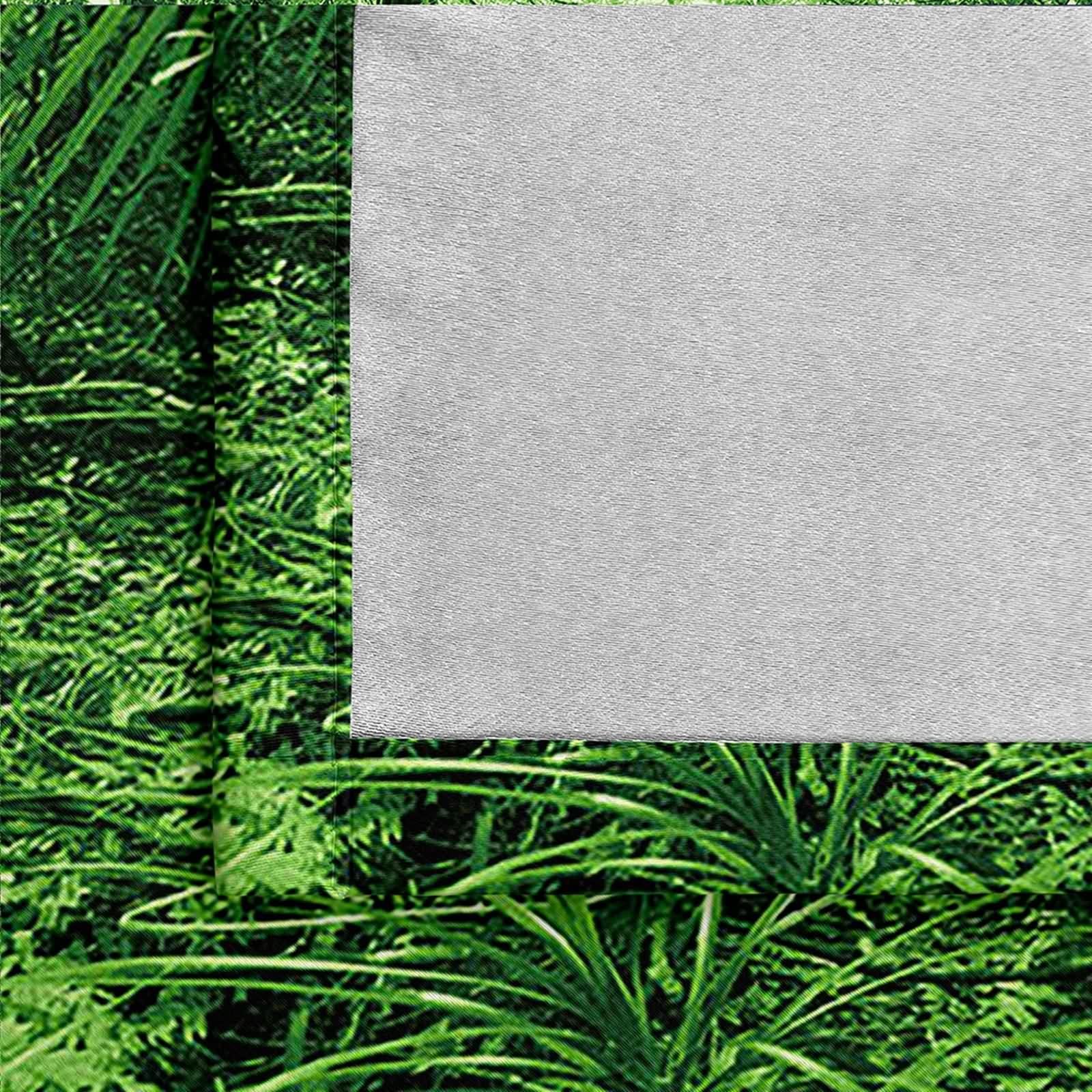 Rideau Vert Mariage, Rideaux Fenetre Chambre Polyester Paysage de Feuilles et D'Arbres 86L x 214H CM Lot de 2