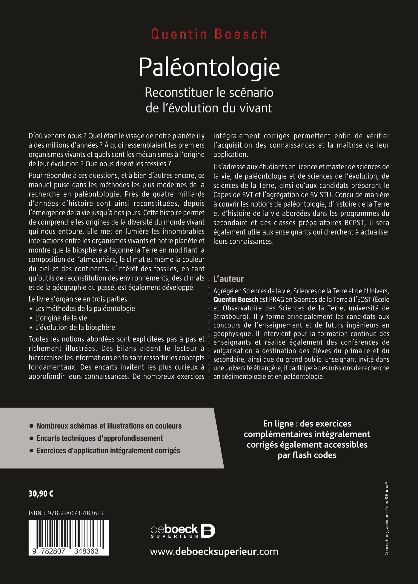 Paléontologie: Cours, exercices et problèmes corrigés. Licence, master, Capes et agrégation de STU
