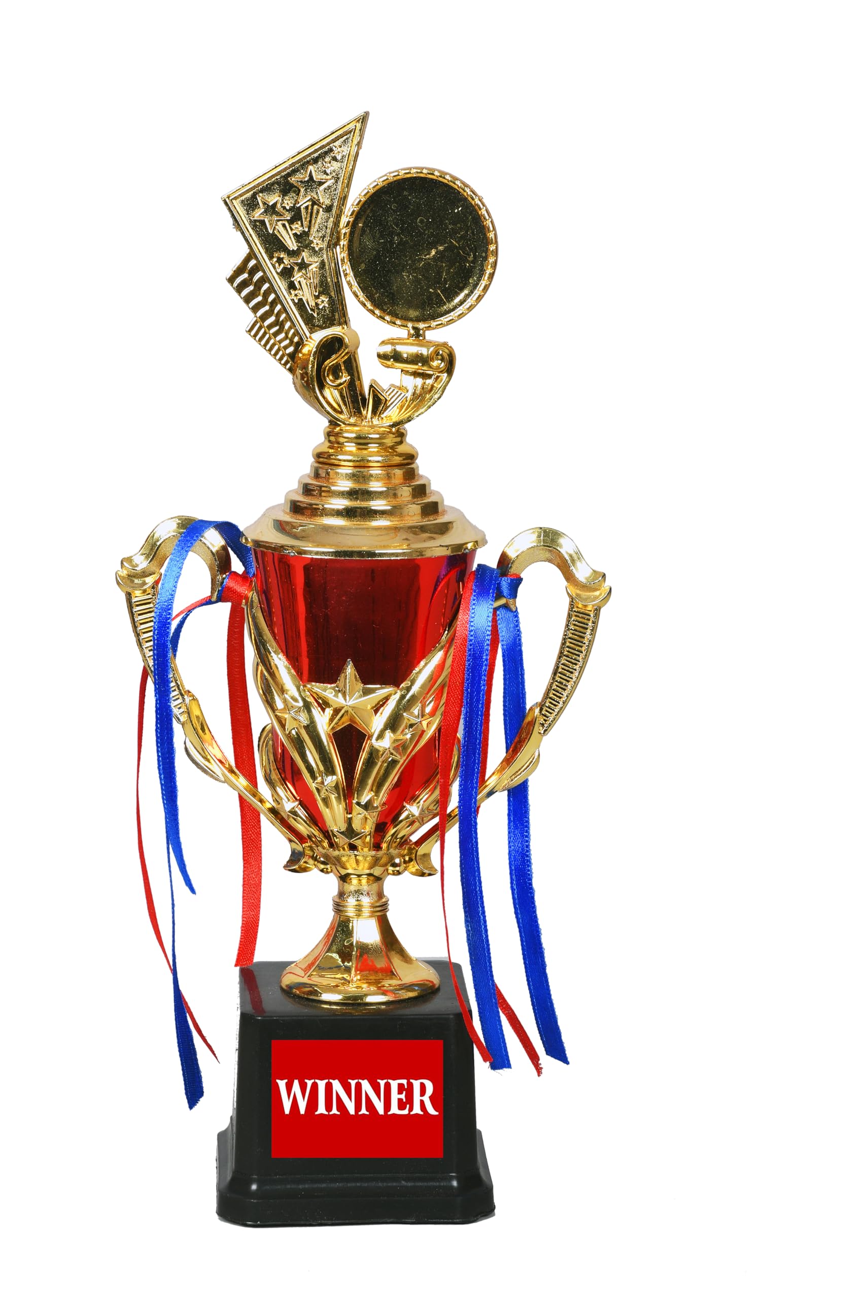 Best Quility Golden Trophy Plastic Golden Cup Trophies Cup Winner Award Trophies Cup Achievement Prize Award for School Office Sports-14.8 Inch-image-7