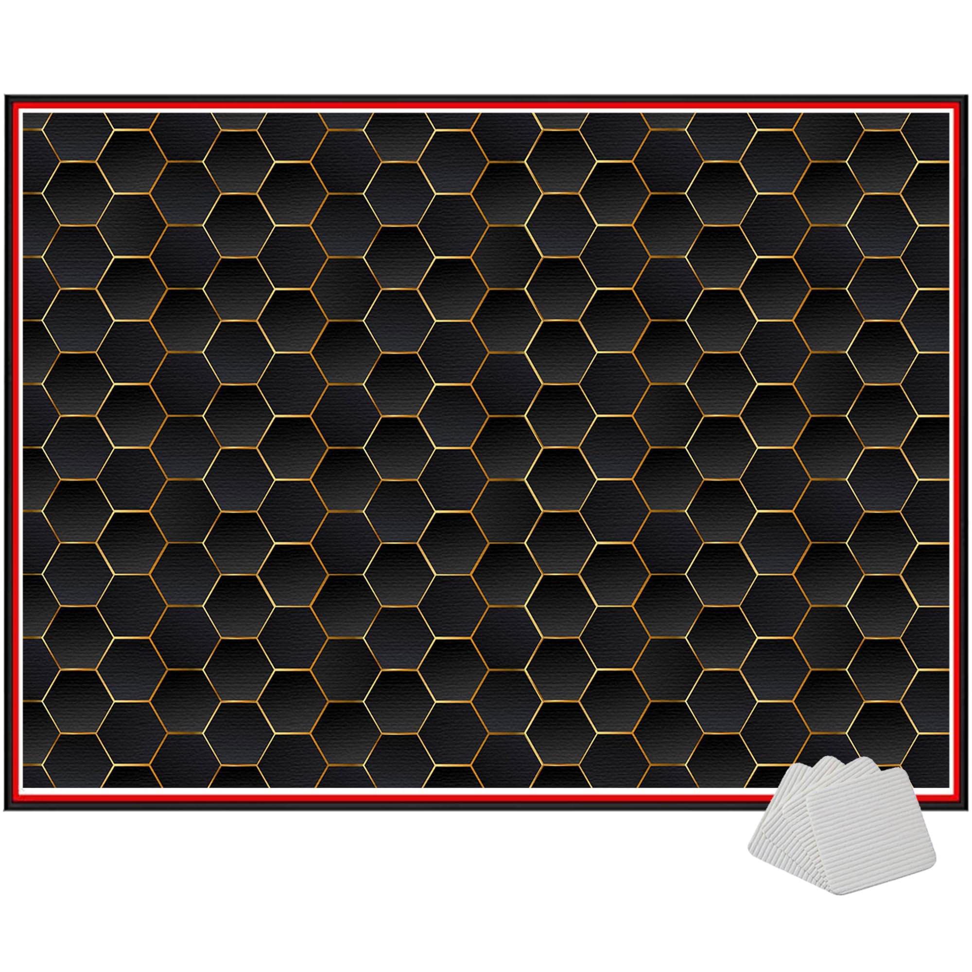 Elektryczny dywan perkusyjny, 120 x 100 cm, mata perkusyjna, dźwiękoszczelna mata dywanowa, akcesoria perkusyjne do perkusji elektrycznych, antypoślizgowa, dźwiękoszczelna mata bębna, mata na