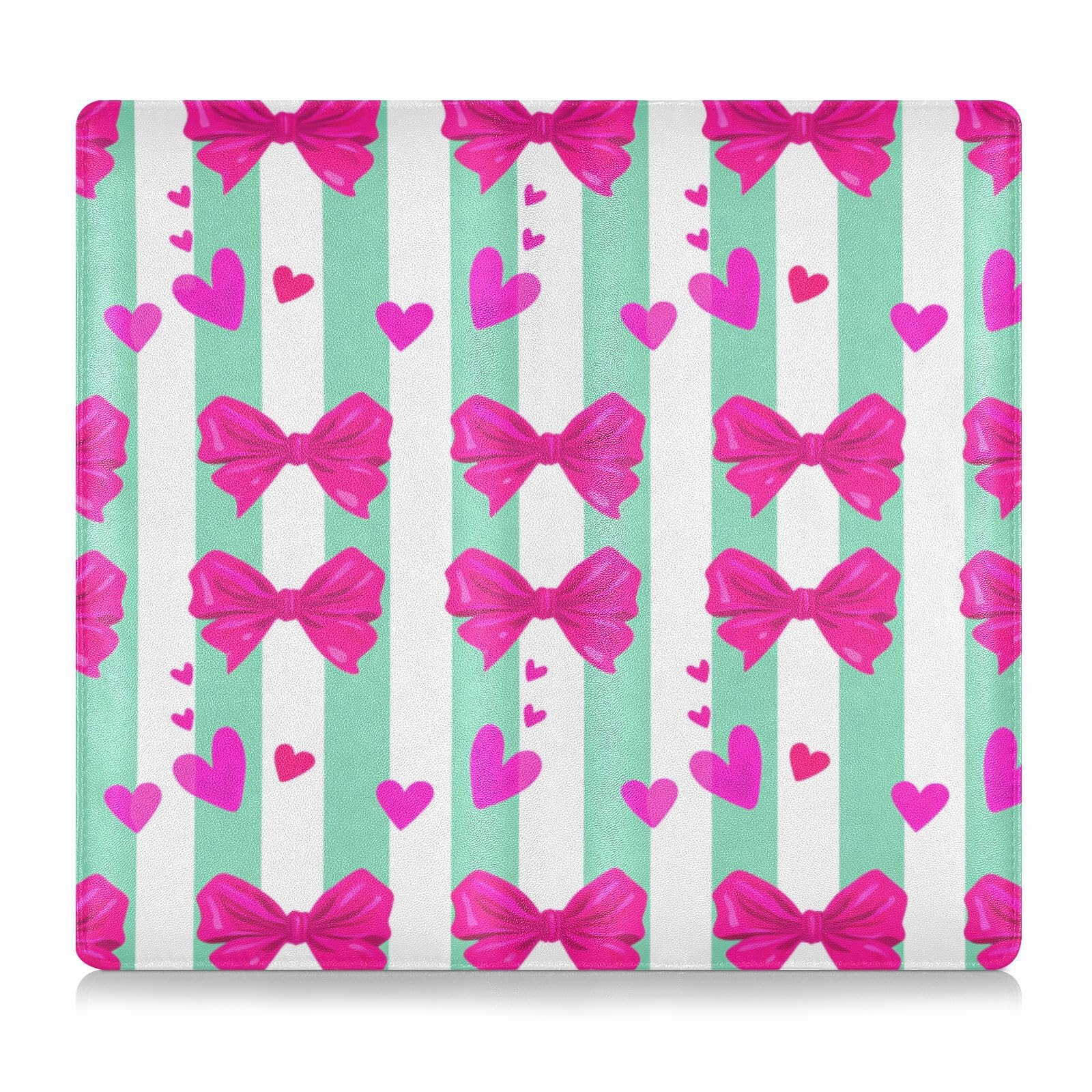 BURSTDDY Bows Leather Car Registration and Insurance Holder,Registration and Insurance Card Holder Glove Box Car Organizer Car Document Holder for Cards, Driver License