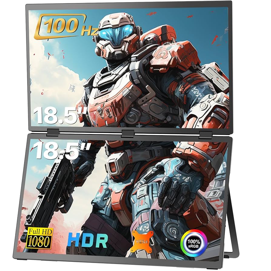 値下げ　NewSoul デュアルモバイルモニター 18.5インチ Amazon.co.jp: Newsoul デュアル モバイルモニター 18.5インチ