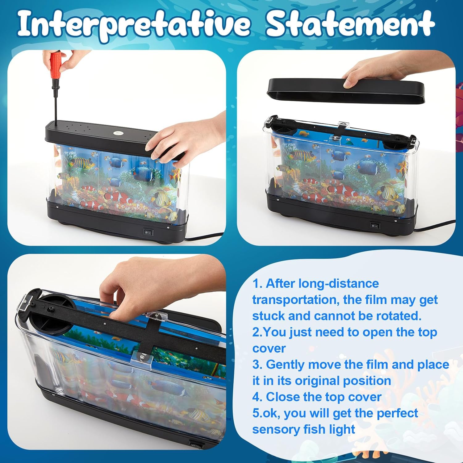 Transform Your Space: Review of the Moving Fish Tank Aquarium Lamp