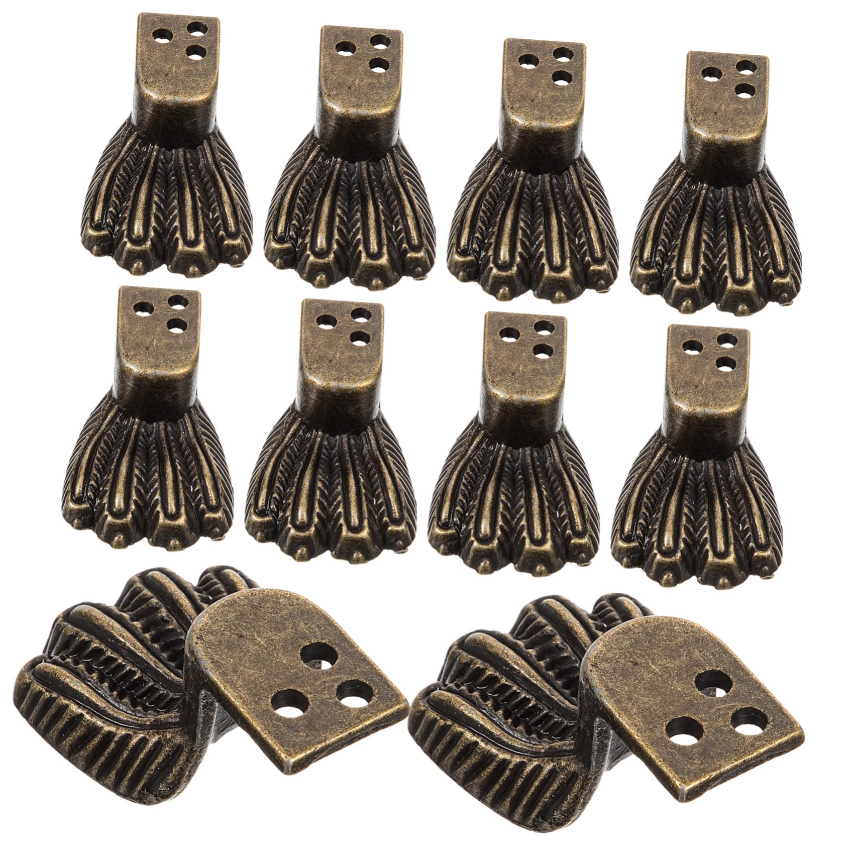 ARTIBETTER Jewelry Case Feet Leg Corner 10pcs Wooden Box Feet Corner Protectors for Chest