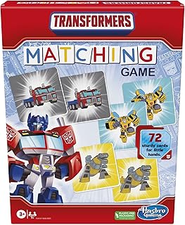 Hasbro Gaming Transformers Matching Game for Kids Ages 3 and Up, Fun Preschool Memory Game for 1+ Players