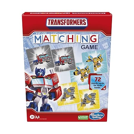 Hasbro Gaming Transformers Matching Game for Kids Ages 3 and Up, Fun Preschool Game for 1+ Players at Rs. 298