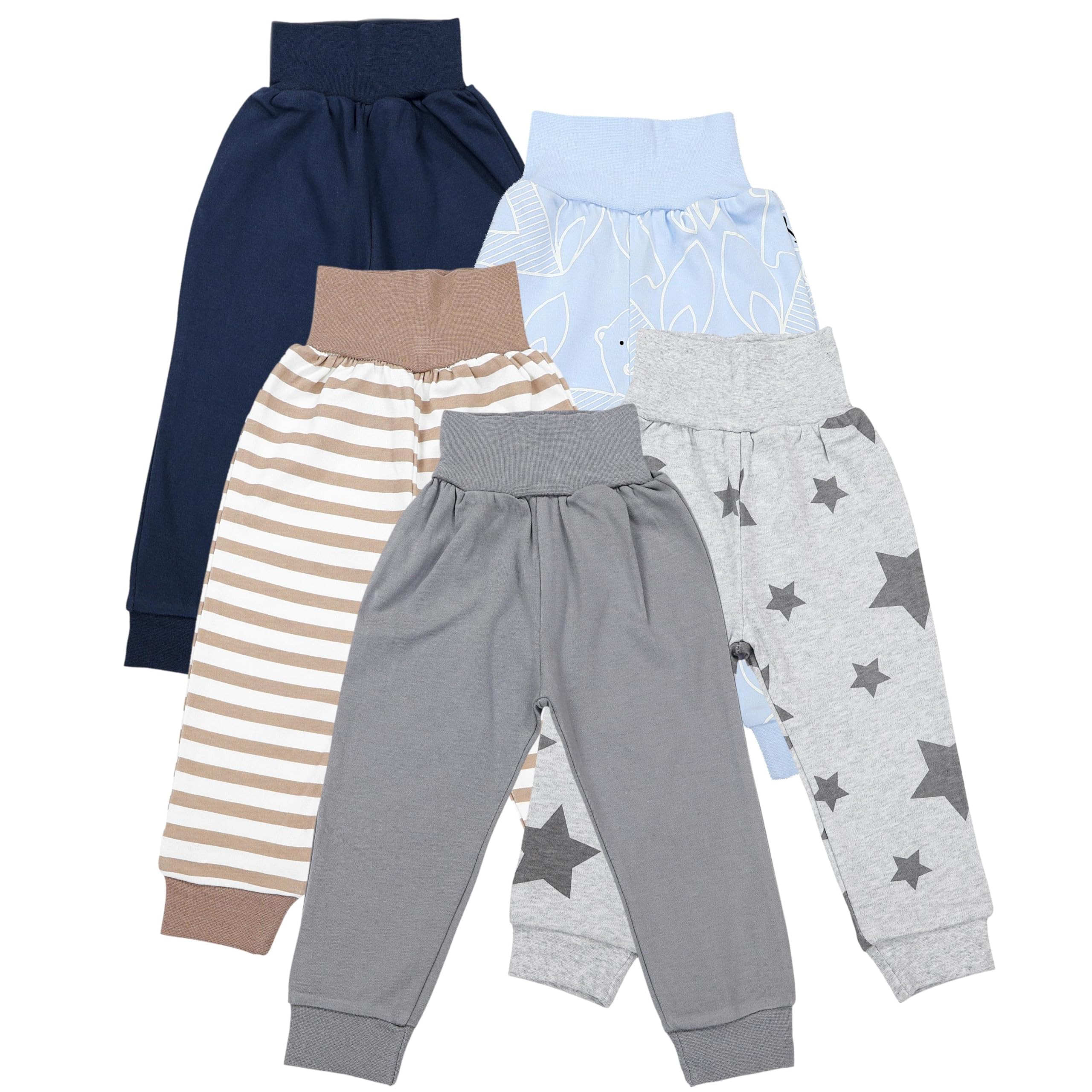 TupTam Pumphose Baby 5er Pack Unisex - Bequeme Baby Hose für Jungen und Mädchen aus Oeko-Tex Baumwolle