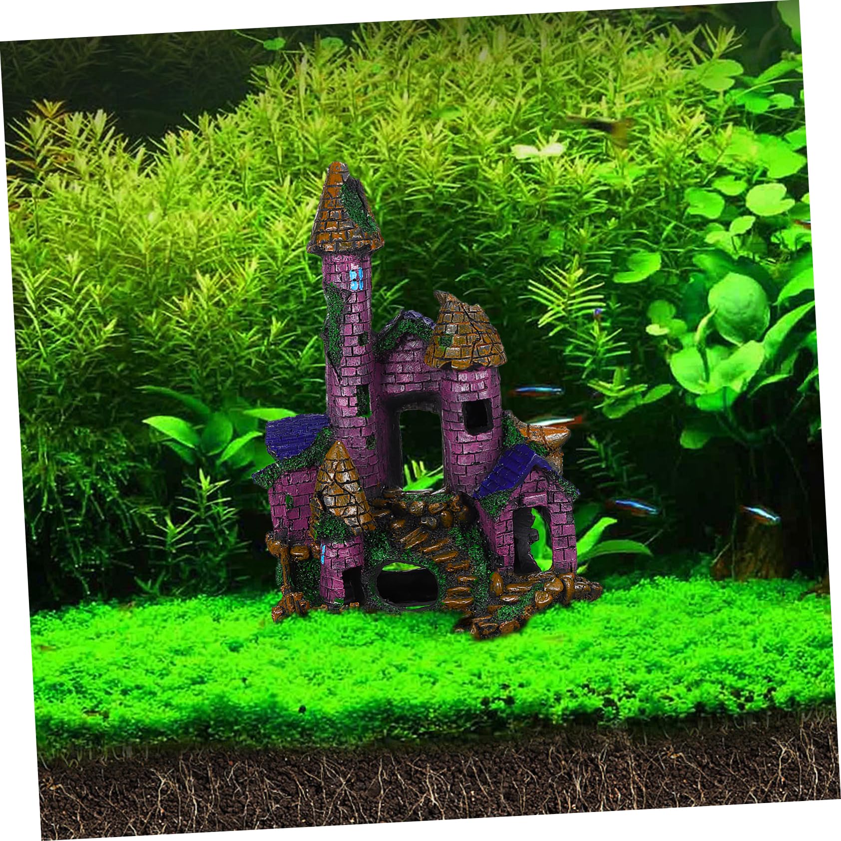 OUNONA Décoration de Résine pour Aquarium Ornement Aquatique Unique Médiéval pour Réservoirs de Poissons pour Halloween Autres Décors