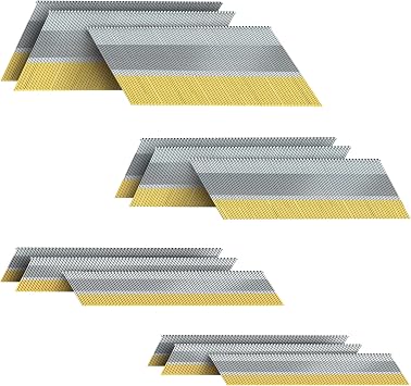 PINOZE 15 Gauge DA Angled Finish Nails, 34-Degree, 1200-Pack 2-1/2", 2", 1-1/2", 1-1/4" 300 Per Sizes, Galvanized Assorted Size Project Pack, for Pneumatic, Electric Angled Finish Nailer Gun