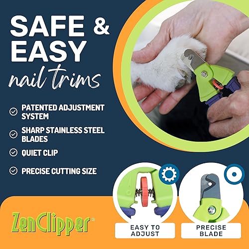 Miniatura 3 de Zen Clipper Cortador de uñas preciso y seguro para mascotas. Cortador de uñas para mascotas totalmente ajustable para perros y gatos. Clips la