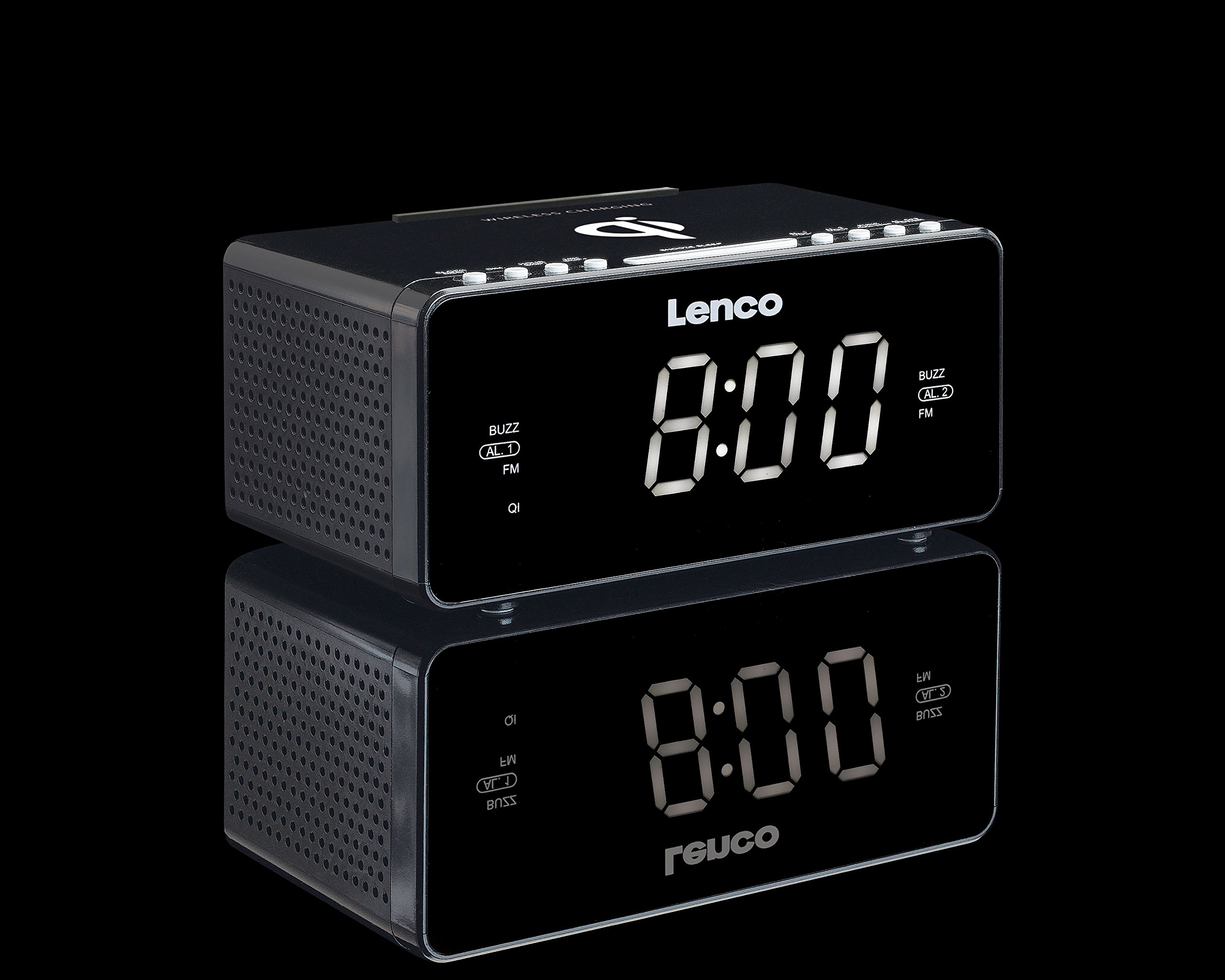 Lenco CR-550 Radiosveglia, Nero