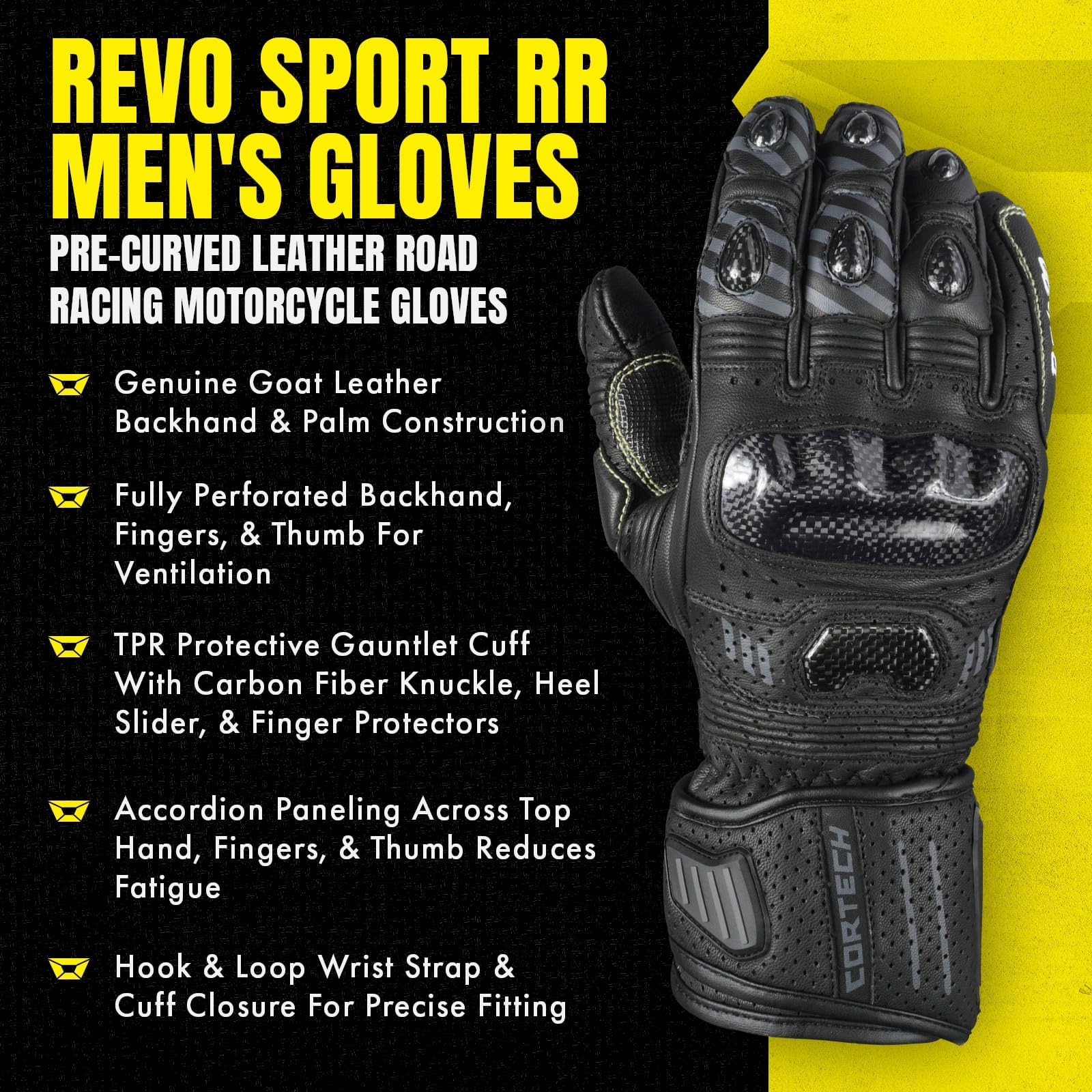 Amazon.com: cortech Revo Sport RR Men's Glove : Clothing, Shoes