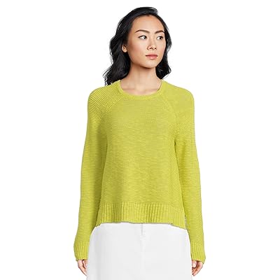 Eileen Fisher Crew Neck Raglan Sleeve Sweater Women