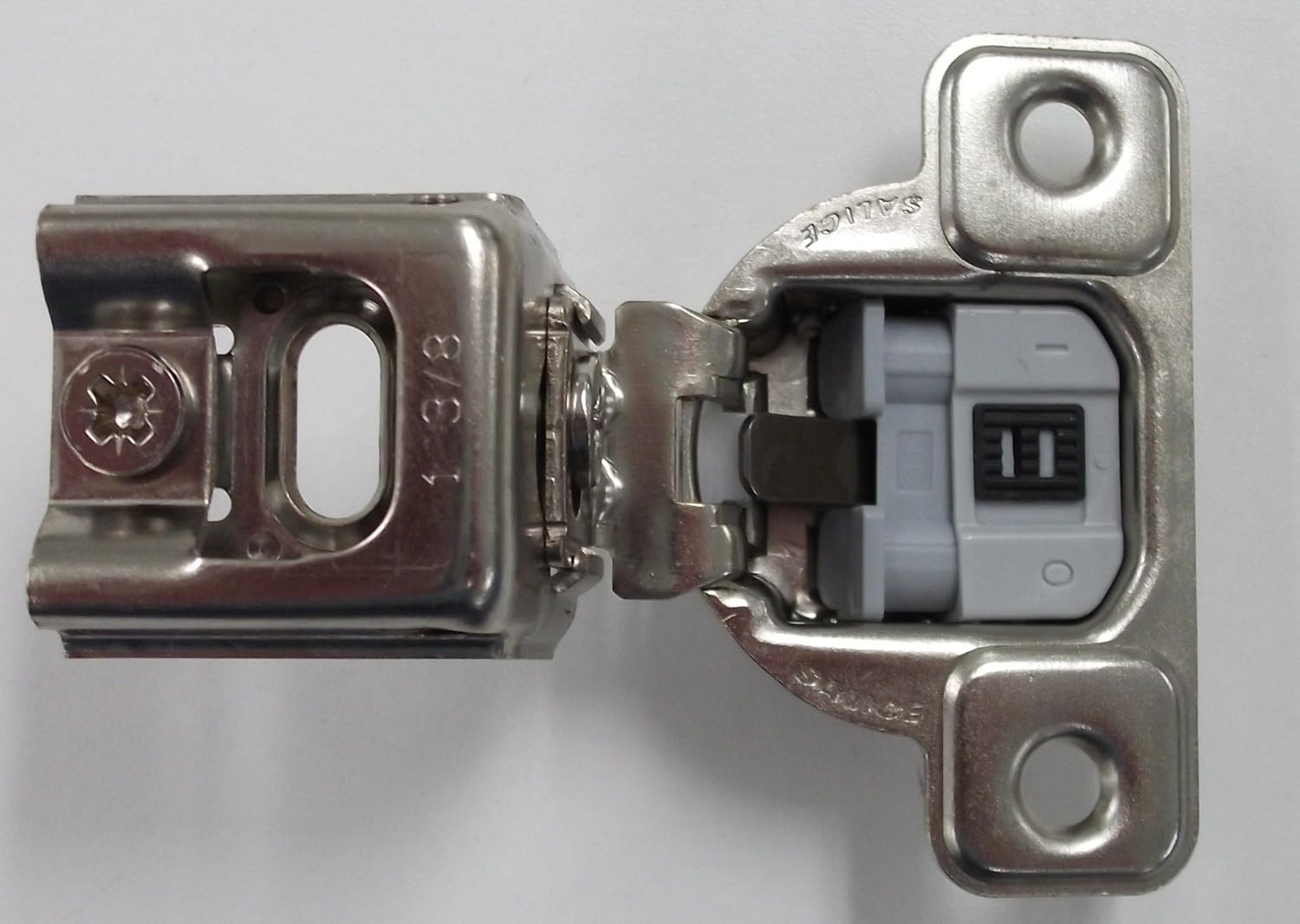 Salice Compact Soft Close Hinge 1-3/8" Overlay Pack of 10 Hinges with Screws and Bumpers CUP3CD9