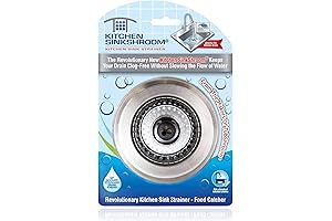 Kitchen SinkShroom Revolutionary Clog-Free Stainless Steel Sink Strainer