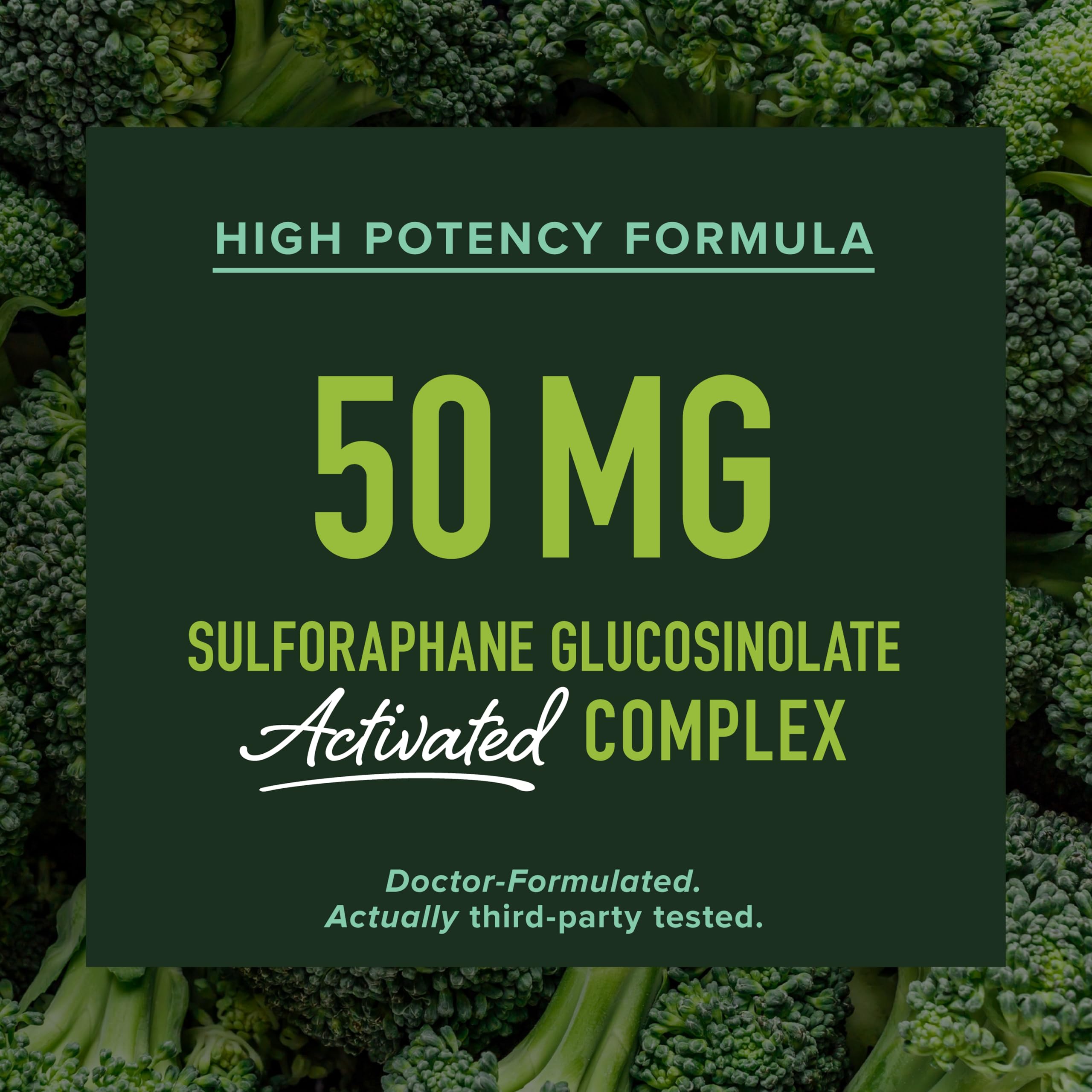 50MG Sulforaphane Supplement from Broccoli Sprouts, Doctor-Formulated — Amazon image 3