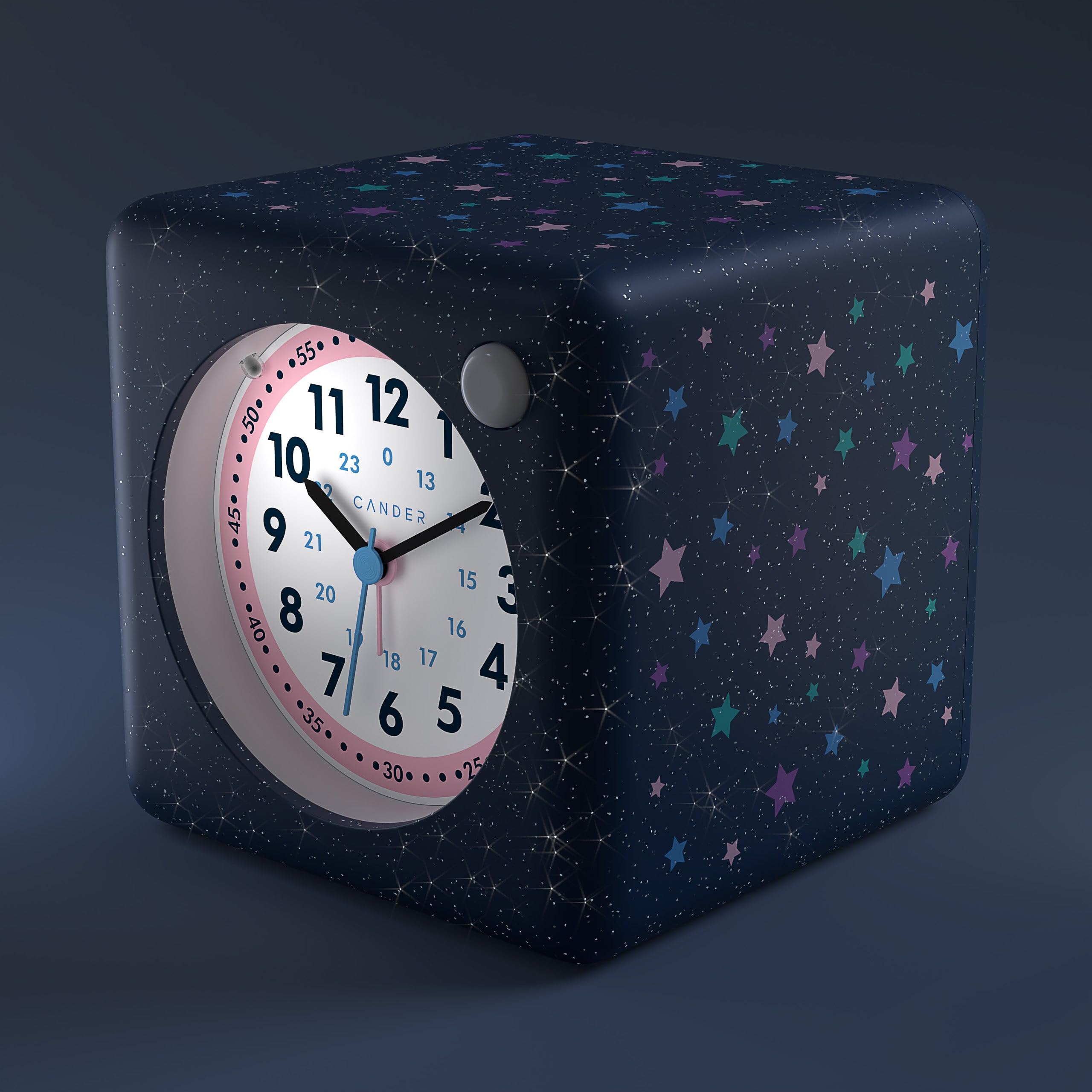 Cander Kinder Lernuhr 25 Cm - Lautlose Wanduhr Mit Sternen