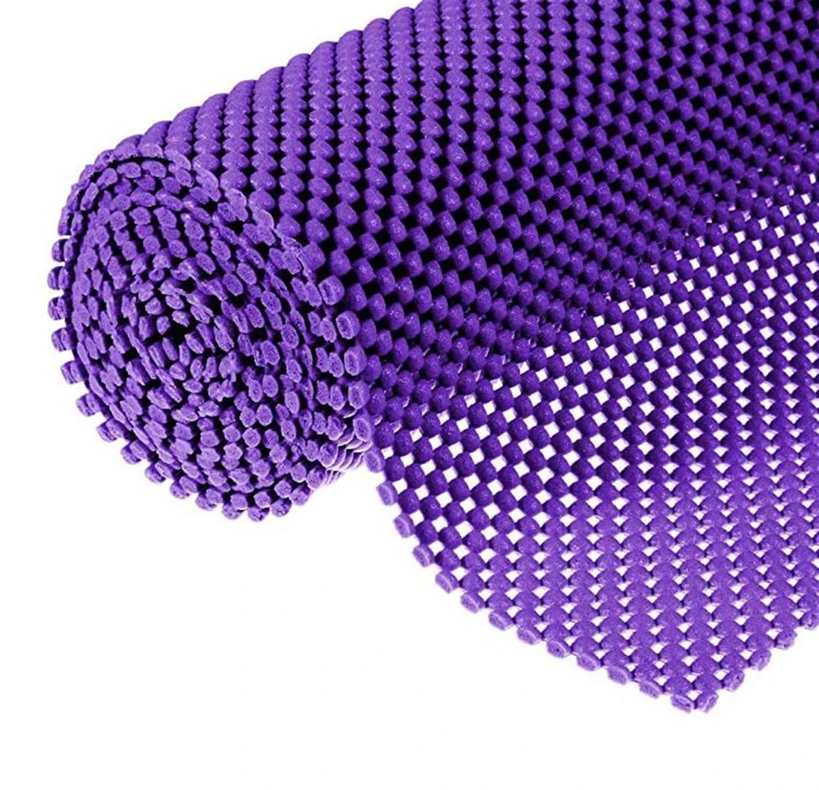 GSCLZ Non Slip Rug Mat 2PCS Shelf Liner Drawer Liner Non-Slip Mat Shelves Grid Pattern PVC Non-Adhesive Grip Liner for Kitchen Cabinets Wire Shelving For Rug Anti Slip(Purple,100x30cm)