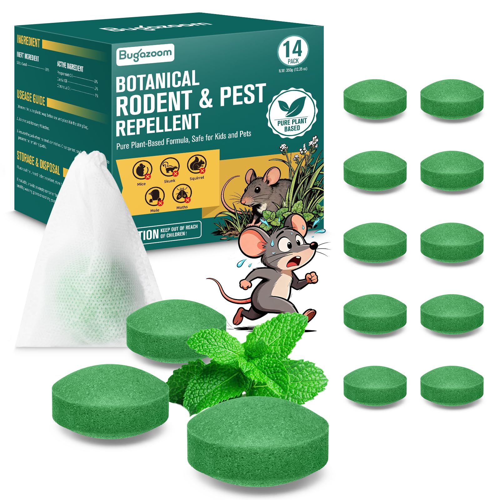 Natural Mice & Rat Deterrent Packs