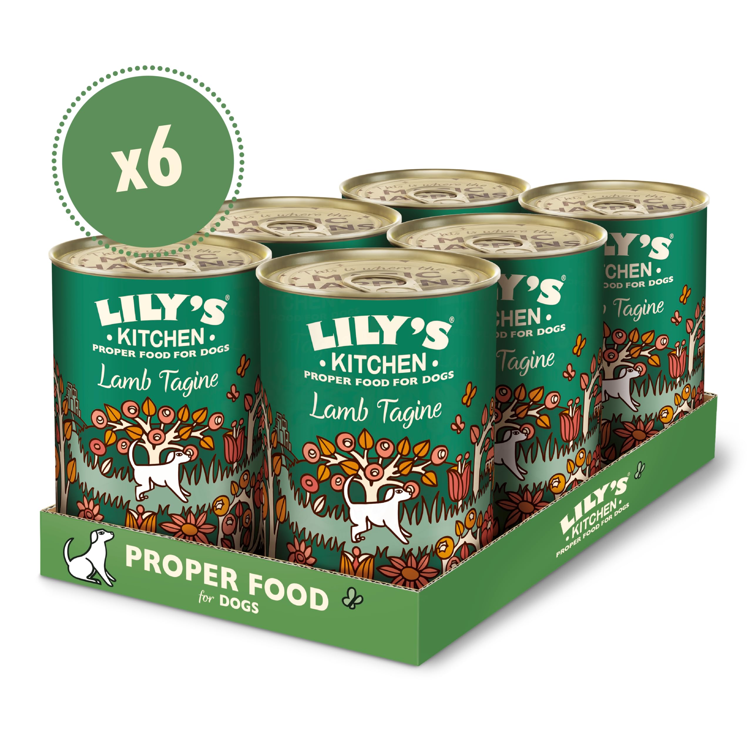 Lily's Kitchen Con ingredienti naturali Cibo umido per cani adulti Tajine di agnello 6 x 400g